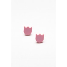 Tulip Pink Stud Earring