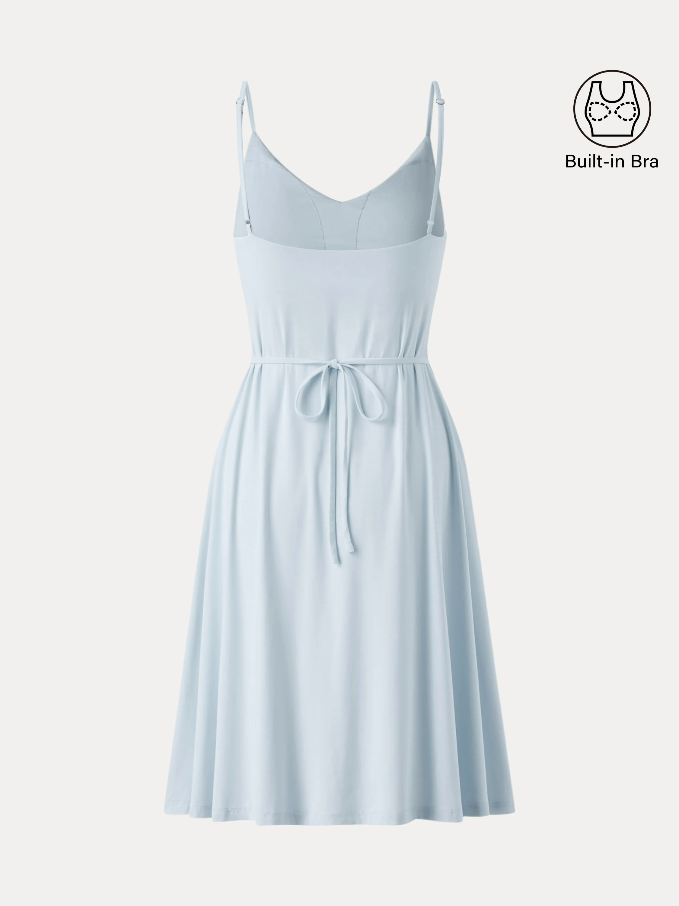 V-neck Mini Brami Sundress with Tieback