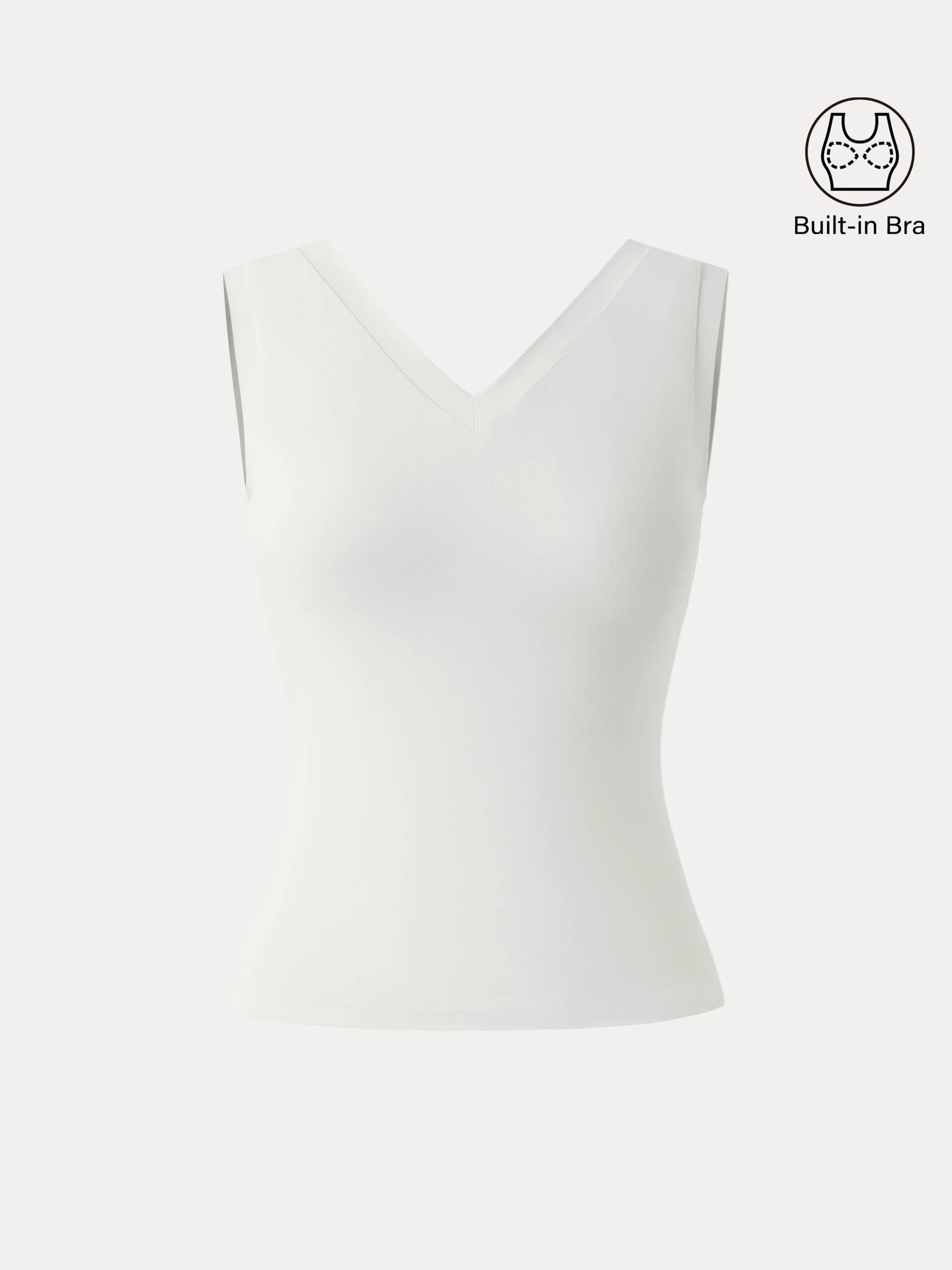 Double V-Neck Low Back Brami Tank Double V-Neck Low Back Brami Tank