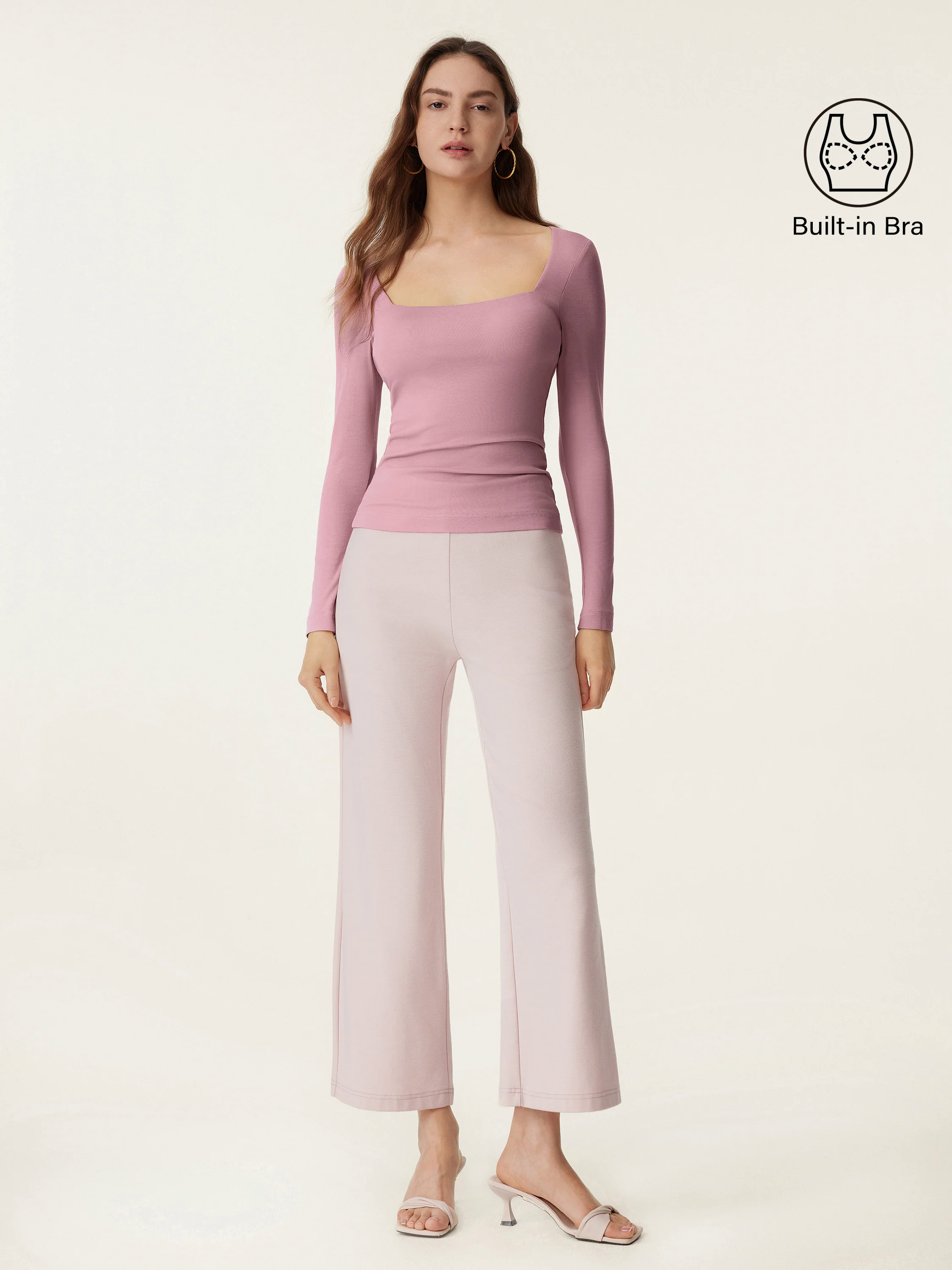 Square Neck Long Sleeve New Airy Brami Square Neck Long Sleeve New Airy Brami