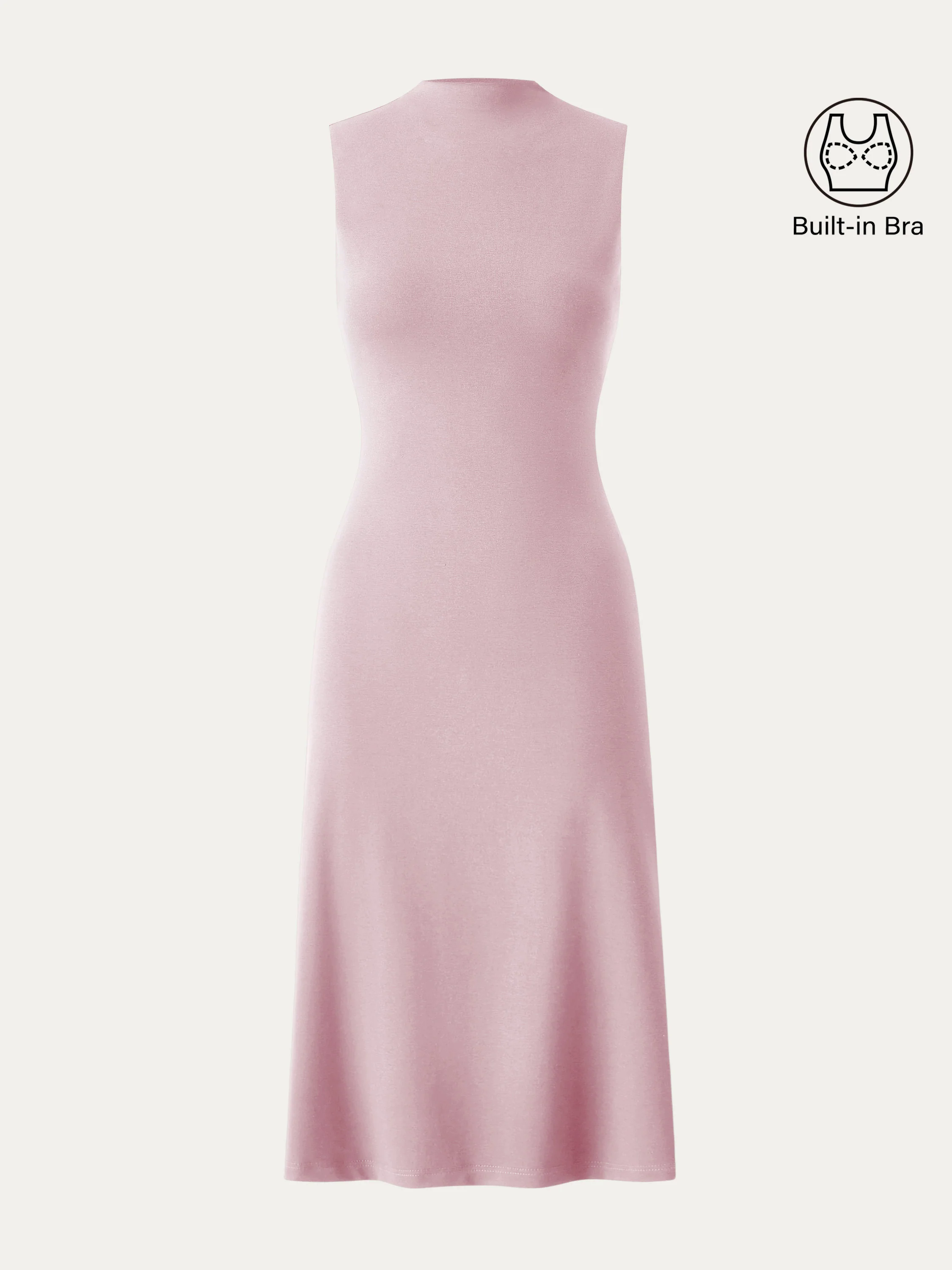 Everyday Mockneck New Airy Brami Midi Dress Everyday Mockneck New Airy Brami Midi Dress