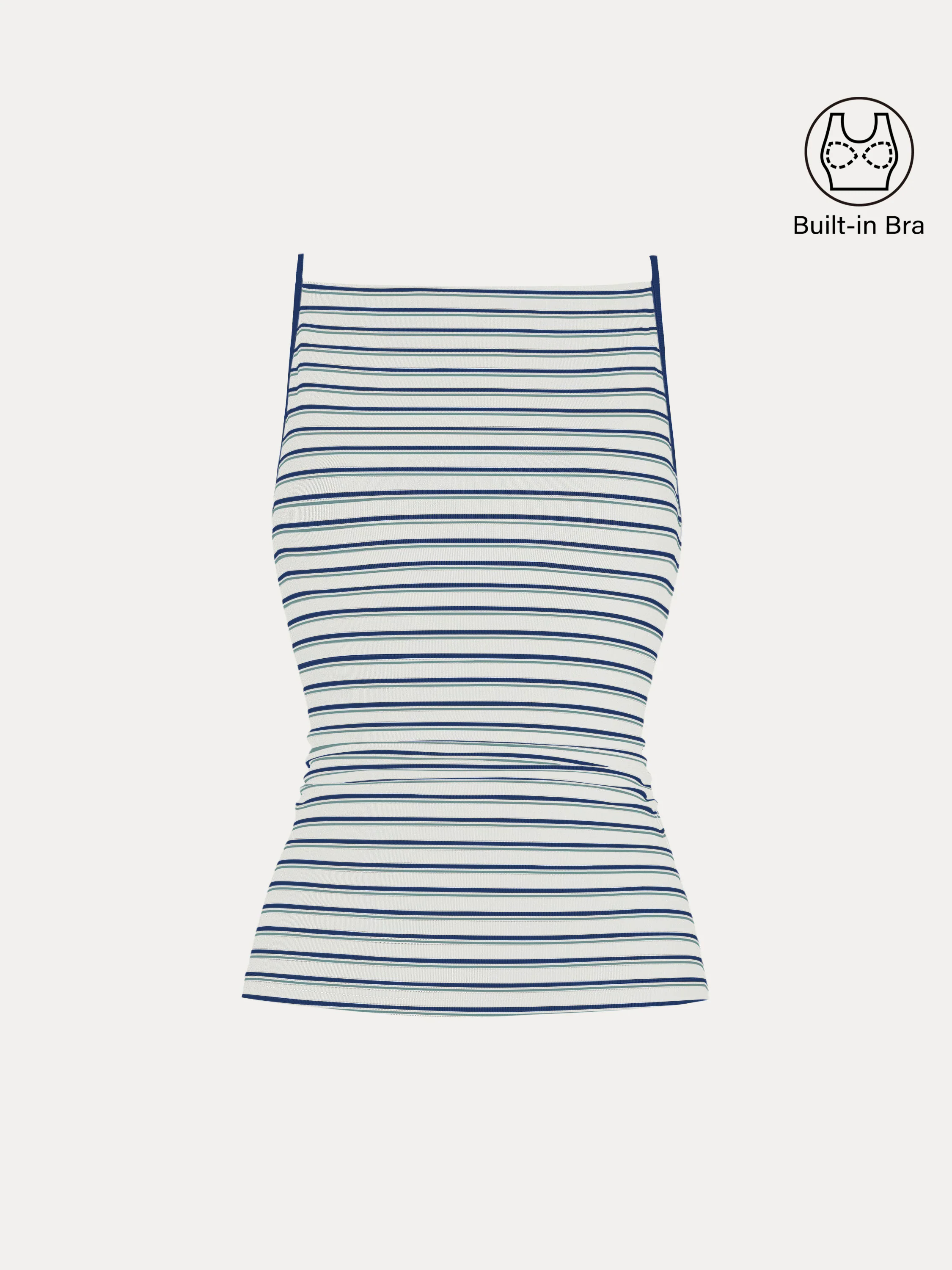 Striped Side Ruched Spaghetti New Airy Brami Striped Side Ruched Spaghetti New Airy Brami