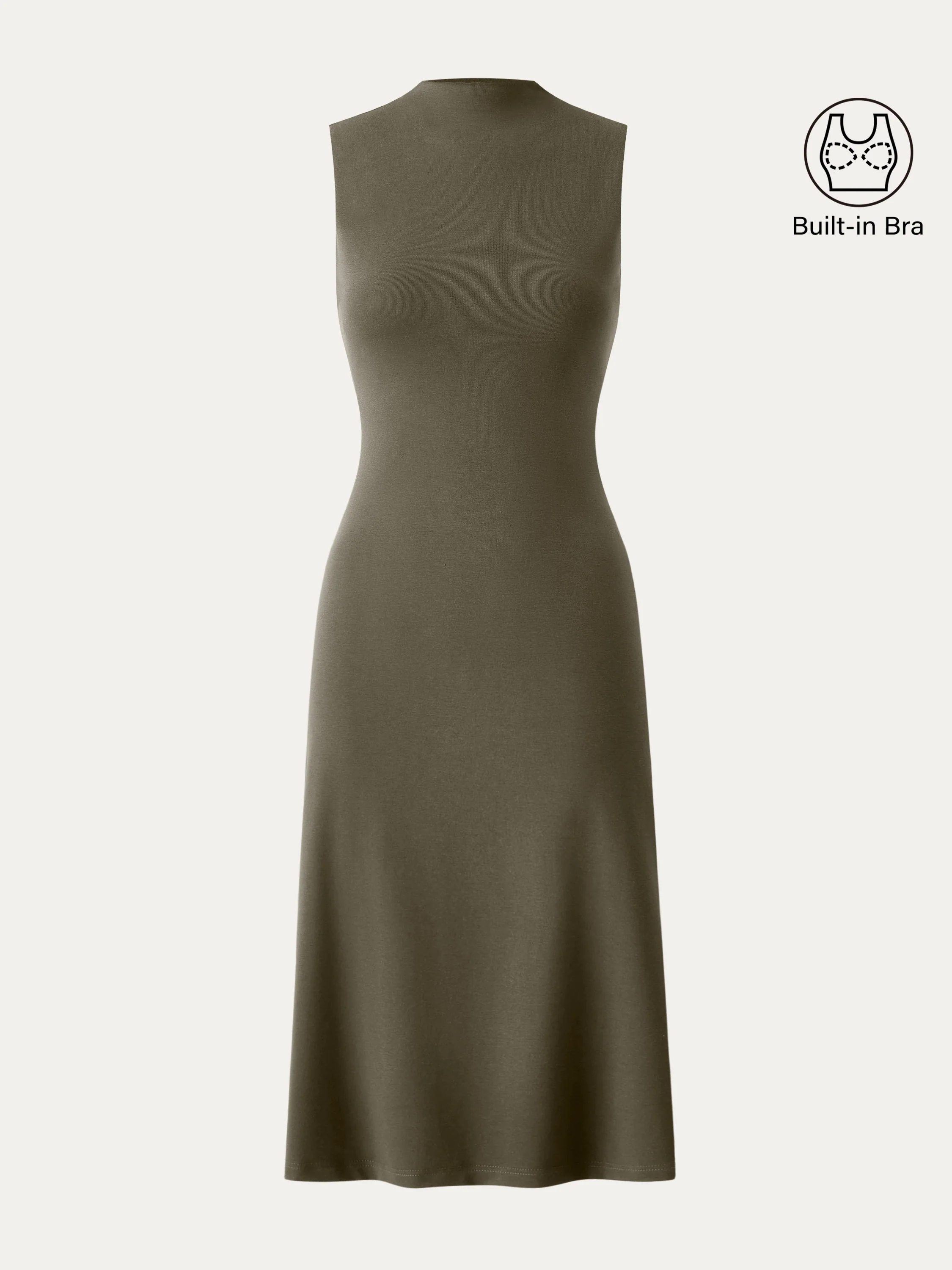 Everyday Mockneck New Airy Brami Midi Dress Everyday Mockneck New Airy Brami Midi Dress