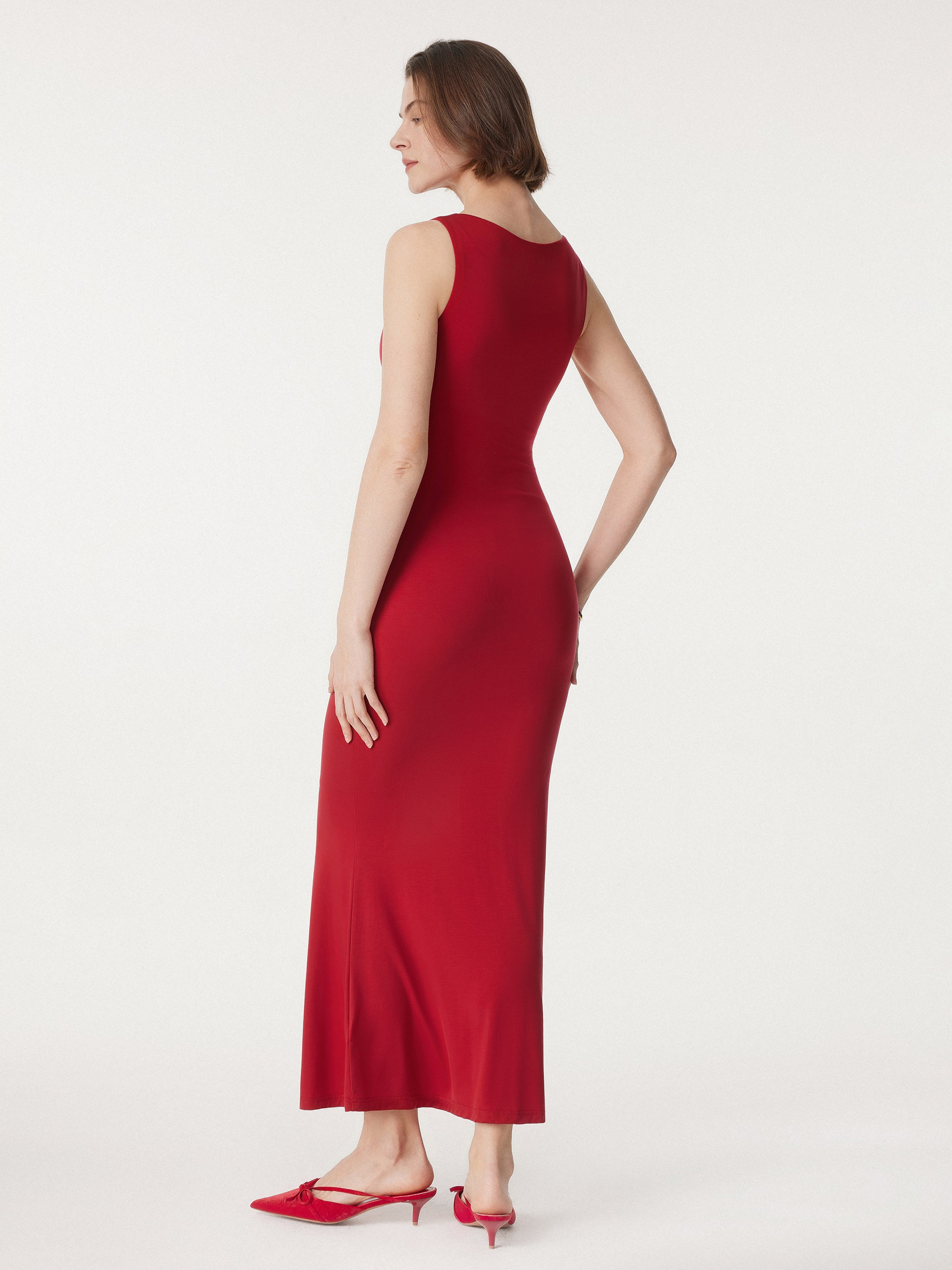 Effortless Boatneck Mermaid Maxi Dress Effortless Boatneck Mermaid Maxi Dress