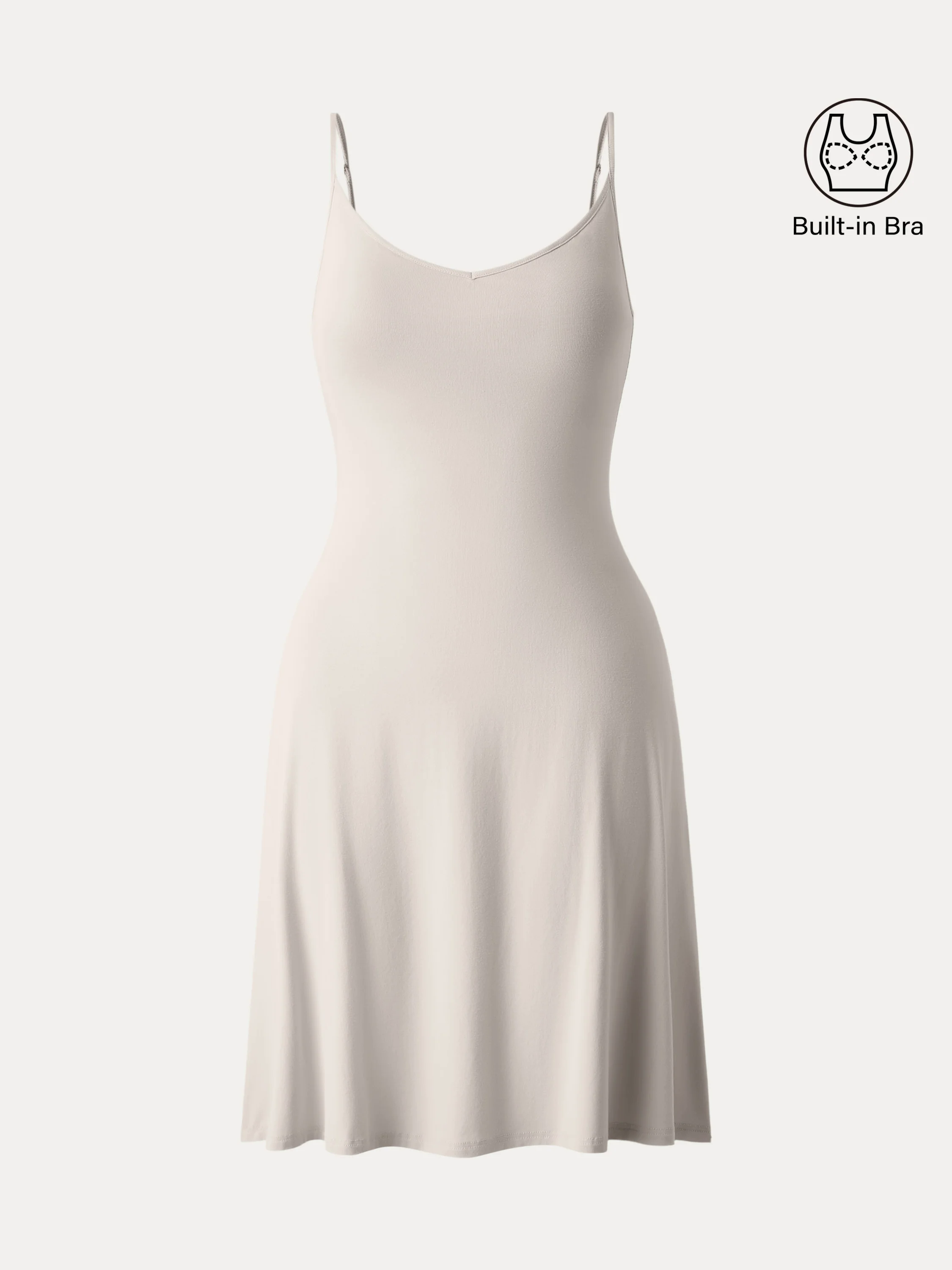 Easy V-neck Spaghetti Mini Brami Sundress