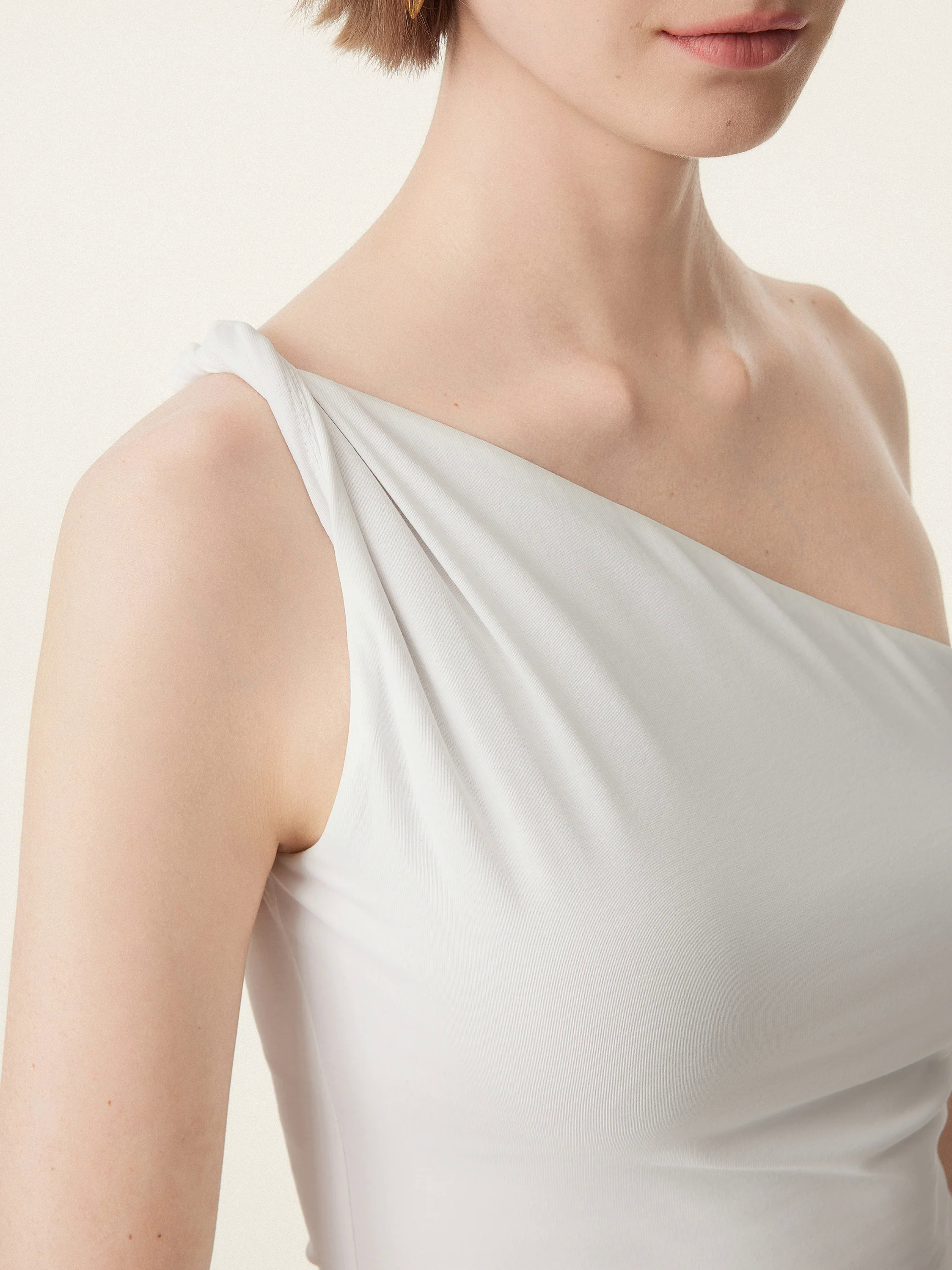 One Shoulder Twisted Brami Tank One Shoulder Twisted Brami Tank