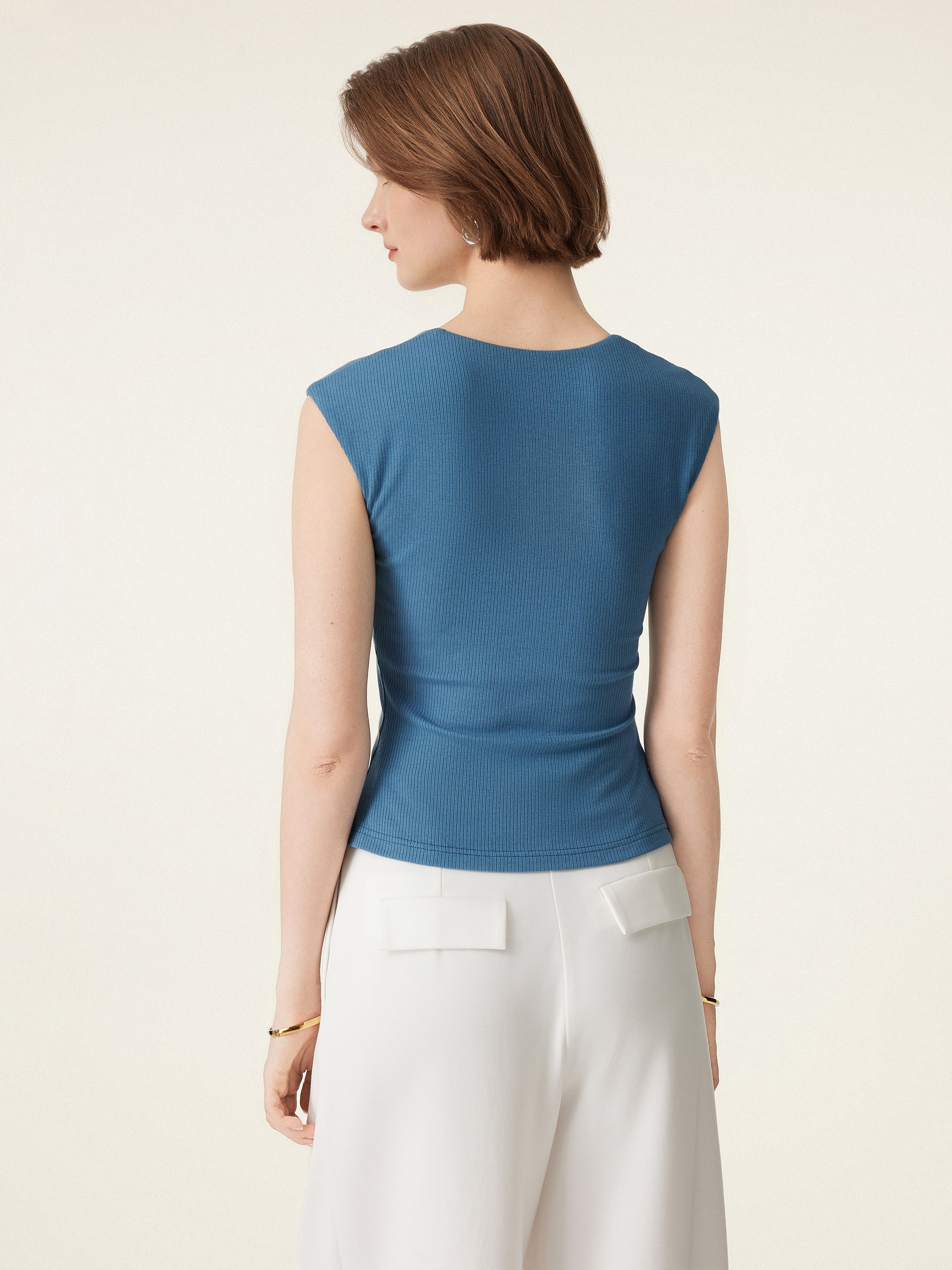 Stretch Cotton Square Neck Ribbed Brami Stretch Cotton Square Neck Ribbed Brami
