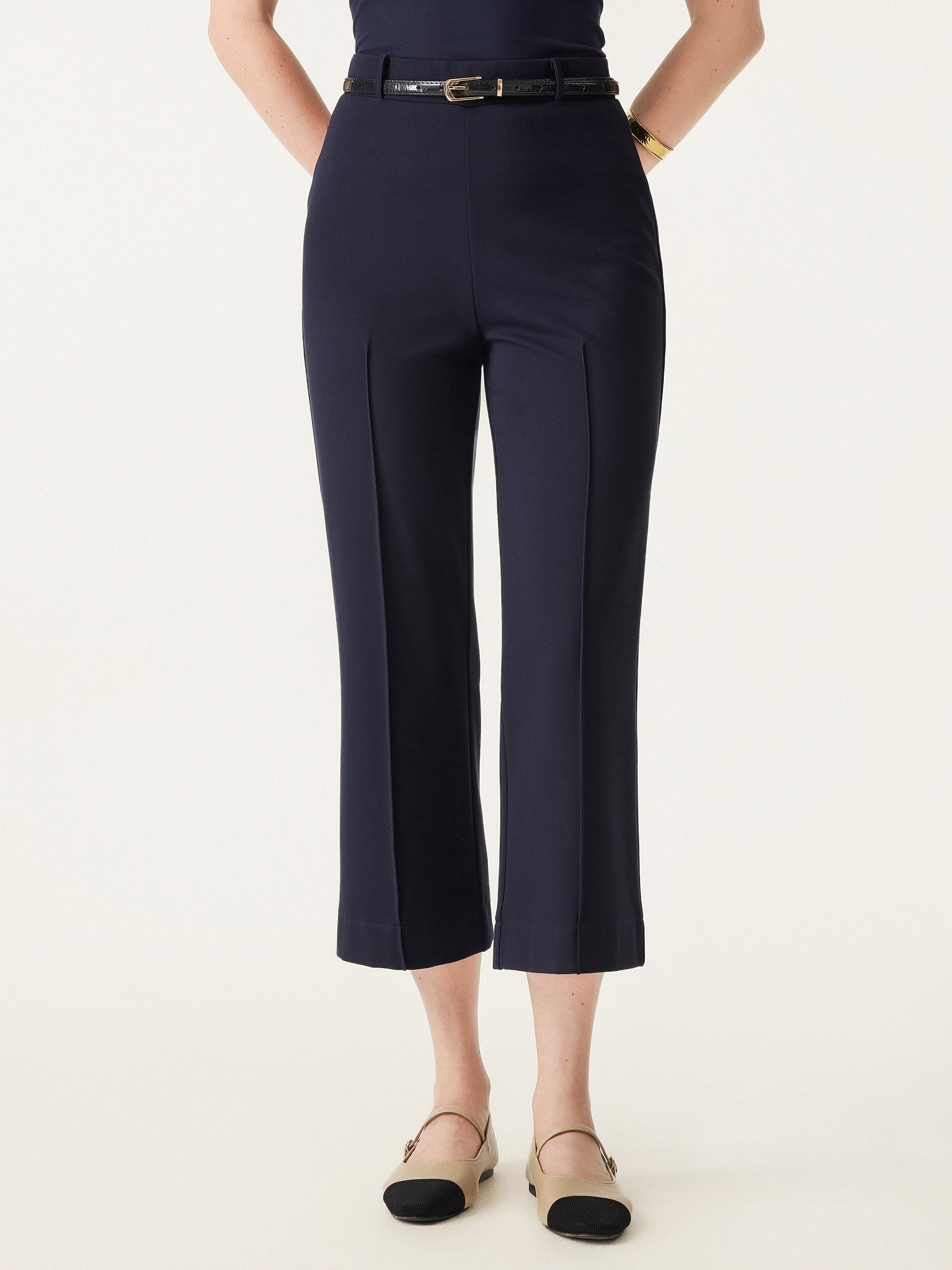 Mid Rise Cropped Pull-on Pant Mid Rise Cropped Pull-on Pant