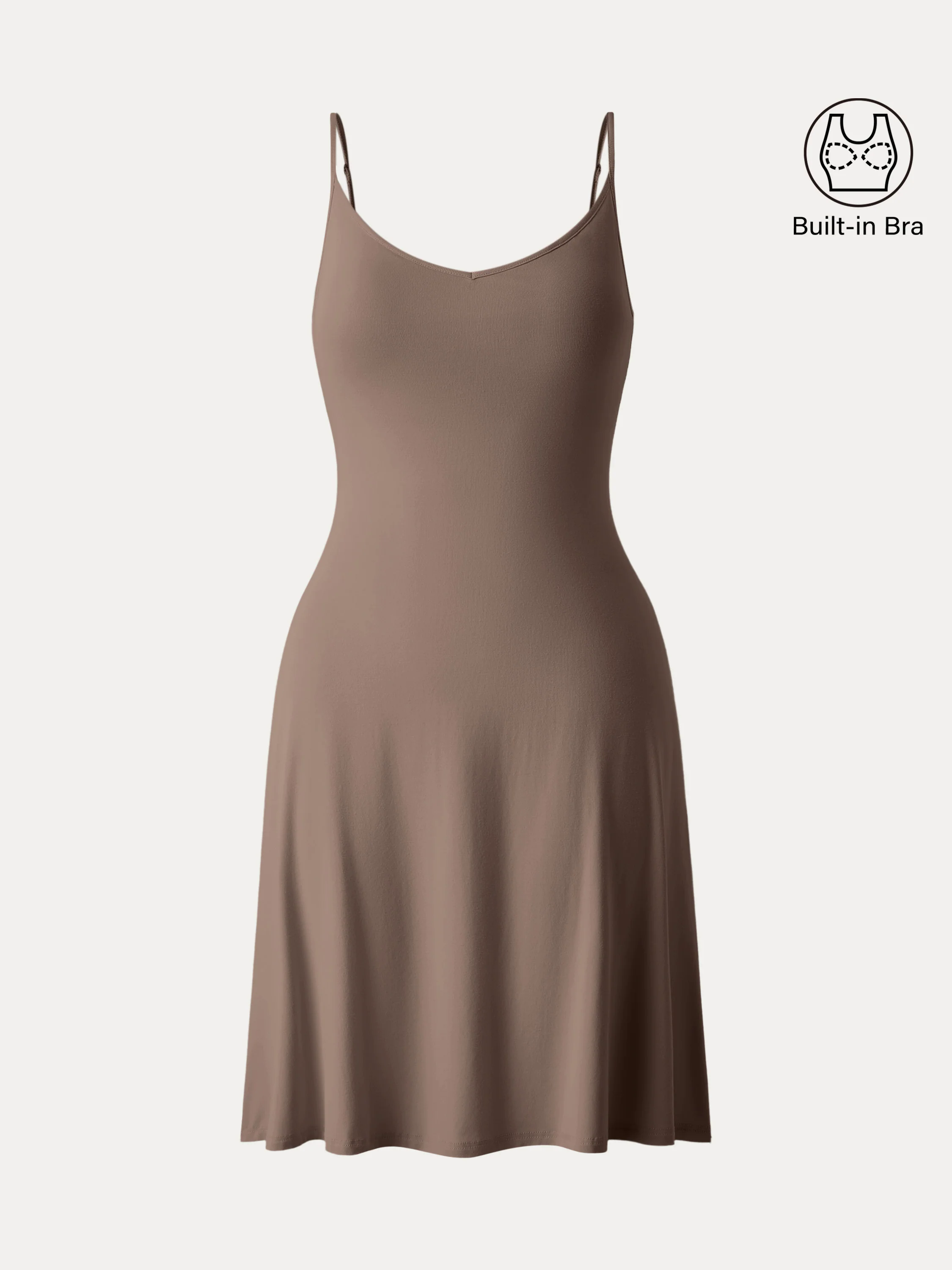 Easy V-neck Spaghetti Mini Brami Sundress