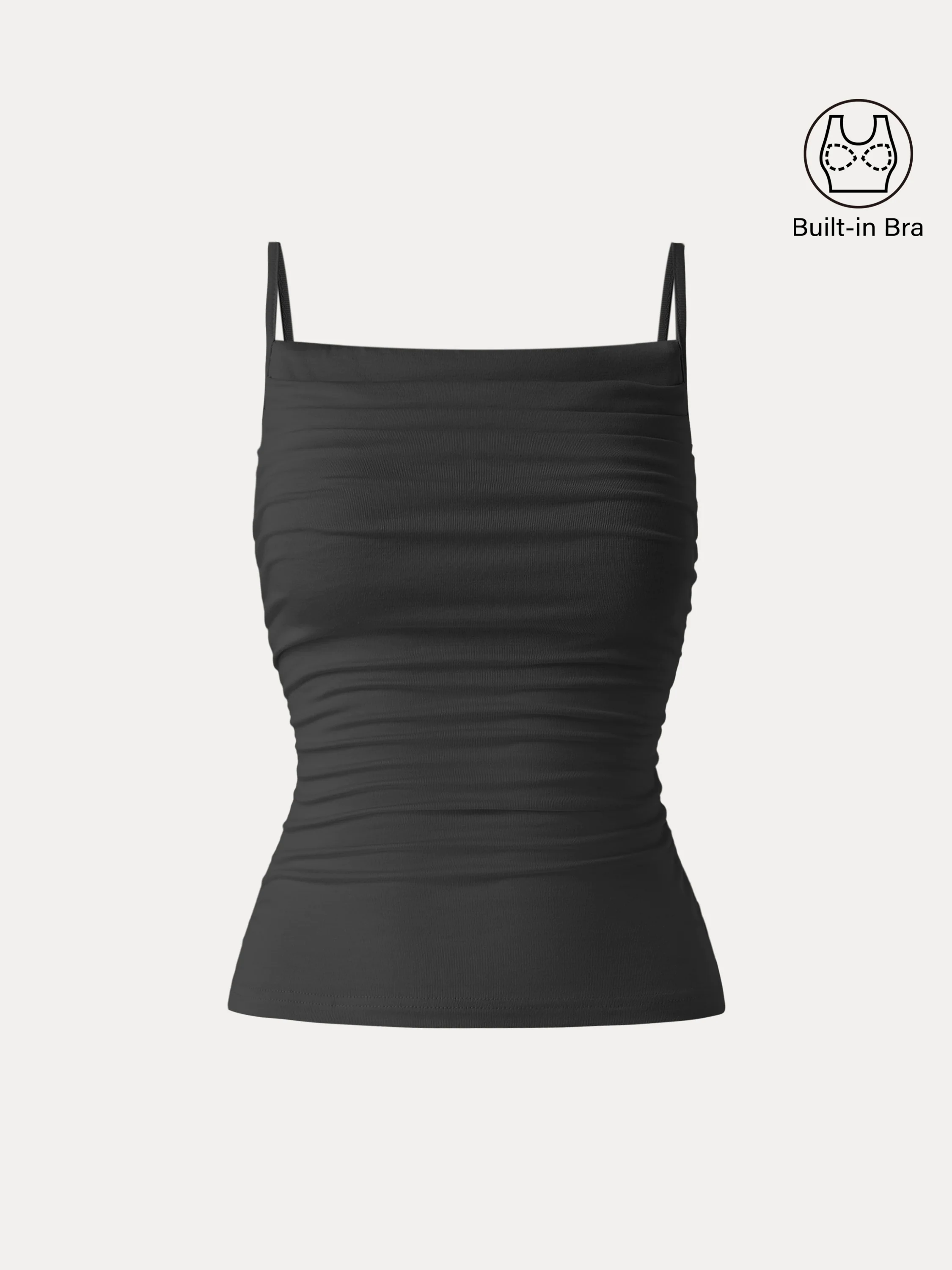 Adjustable Spaghetti Straps Side Ruched New Airy Brami Adjustable Spaghetti Straps Side Ruched New Airy Brami