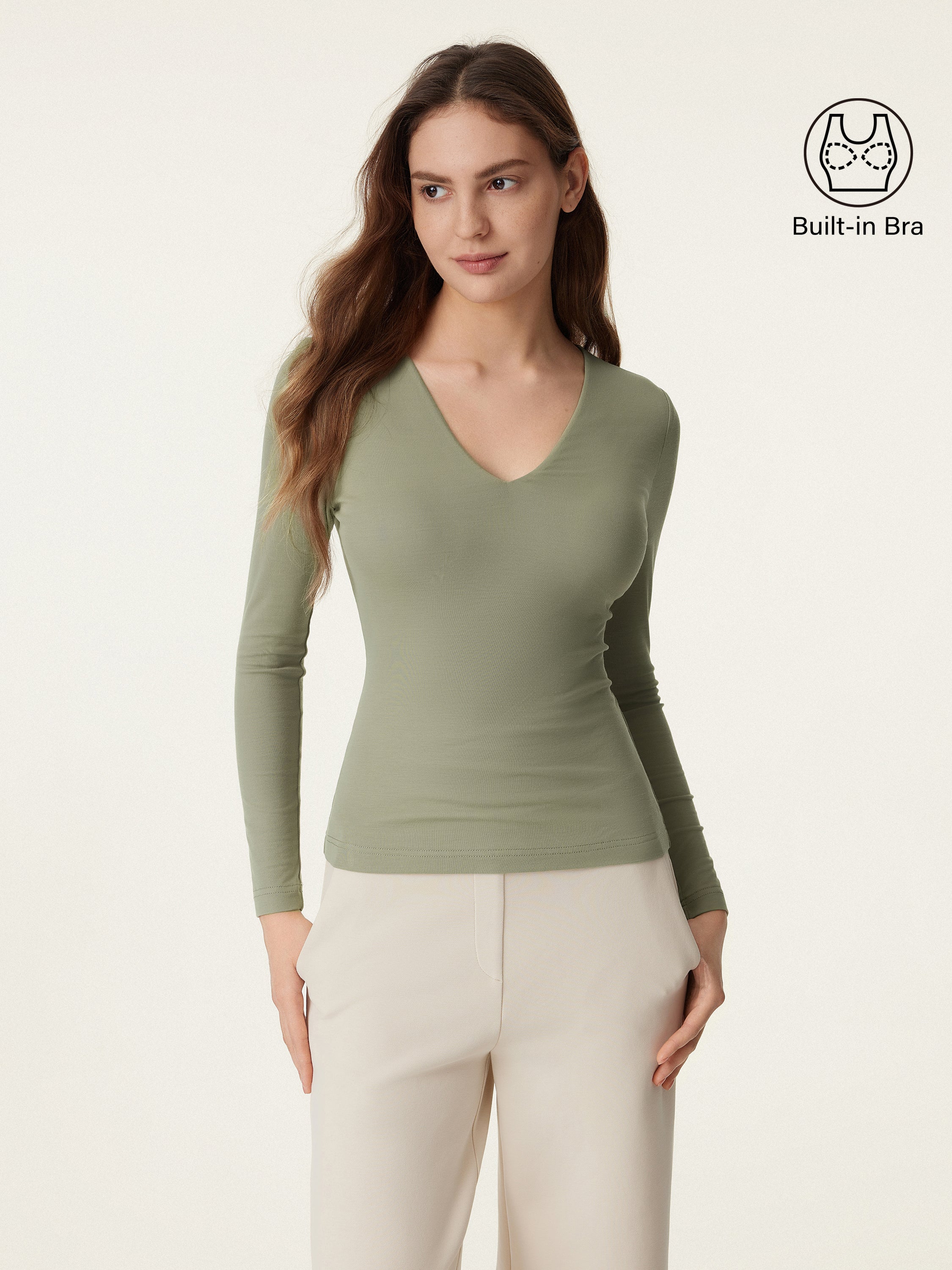 V-neck Long Sleeve New Airy Brami V-neck Long Sleeve New Airy Brami
