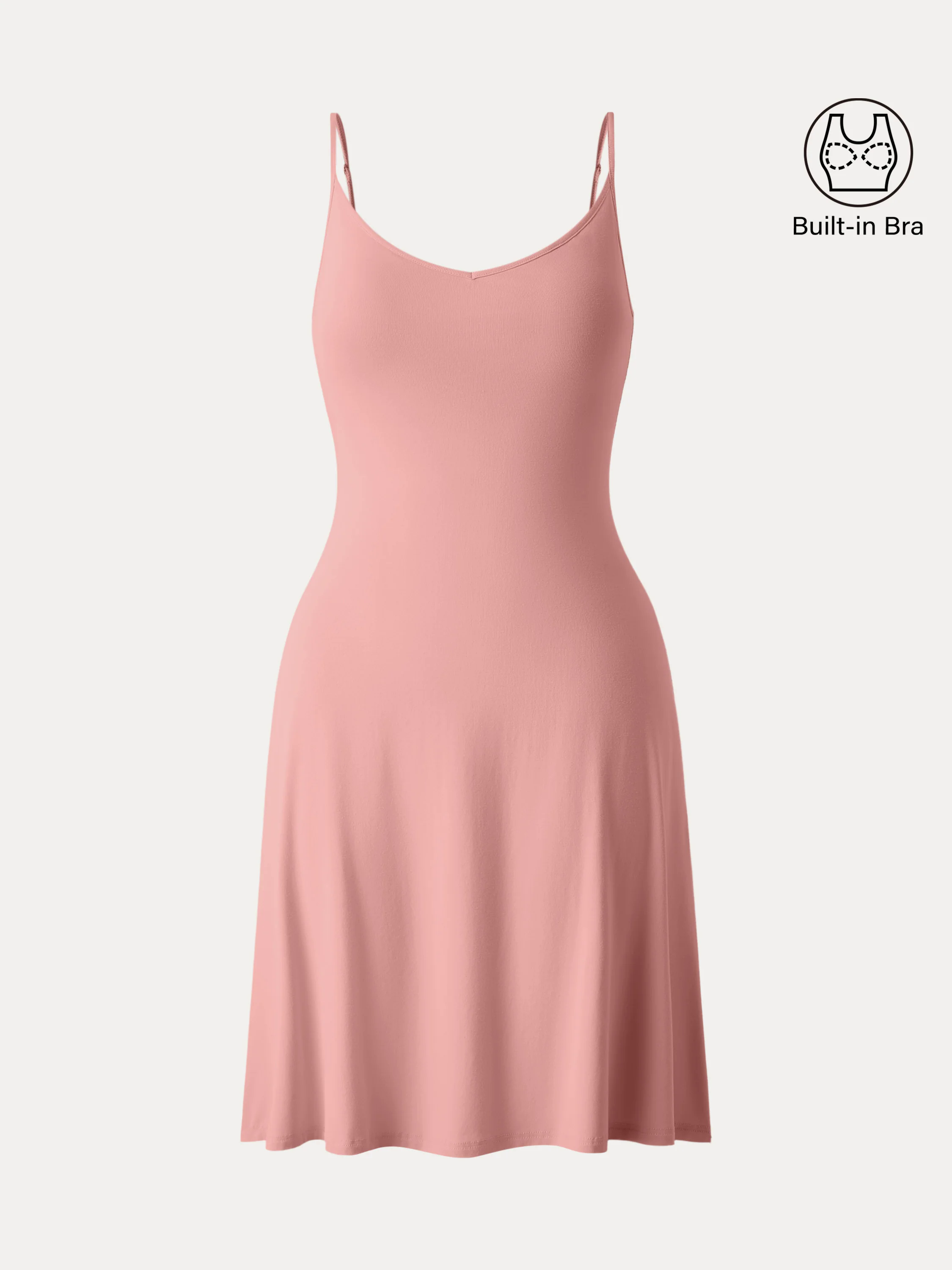 Easy V-neck Spaghetti Mini Brami Sundress