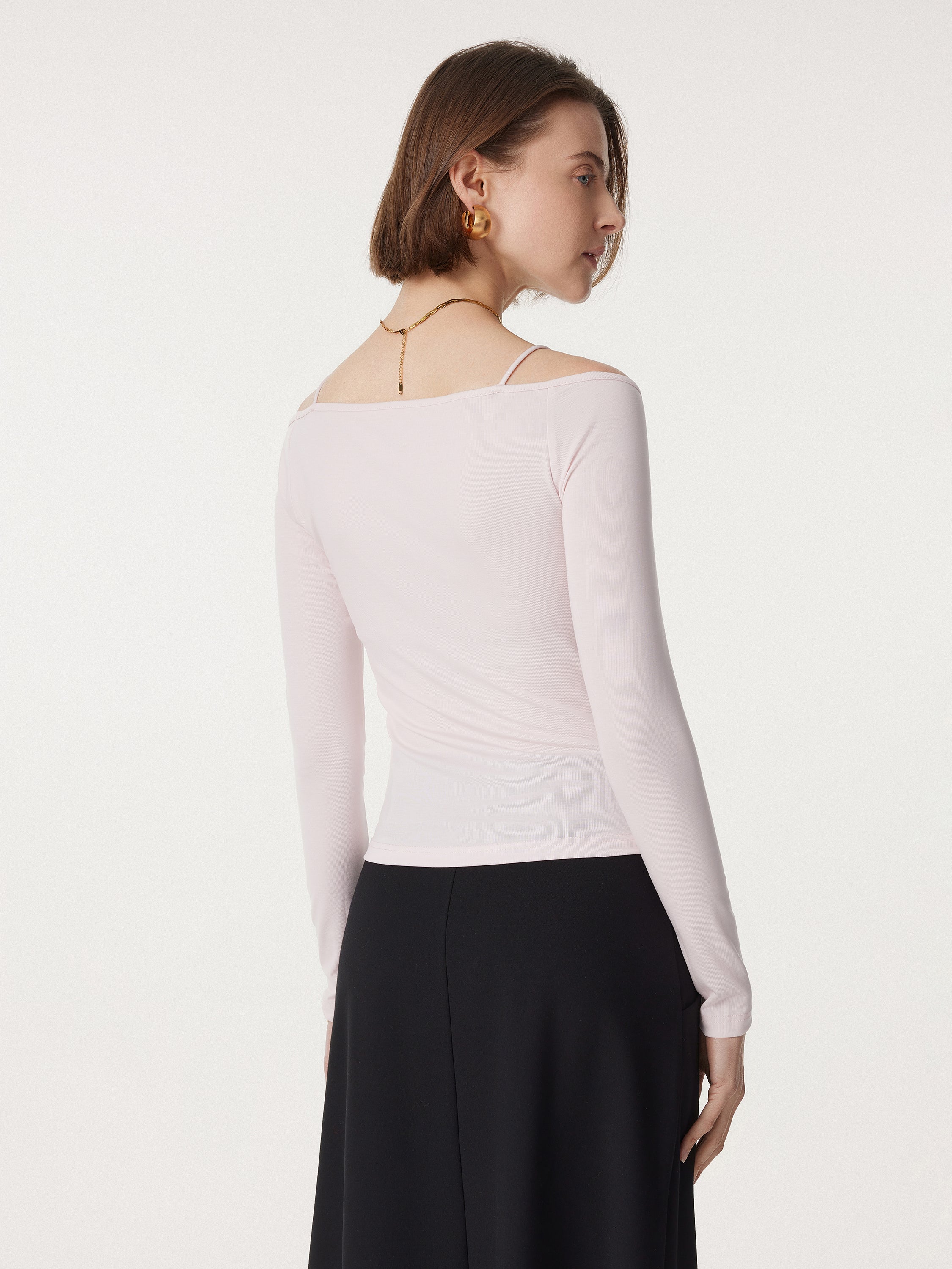 Non-sheer Off Shoulder New Airy Brami Top Non-sheer Off Shoulder New Airy Brami Top