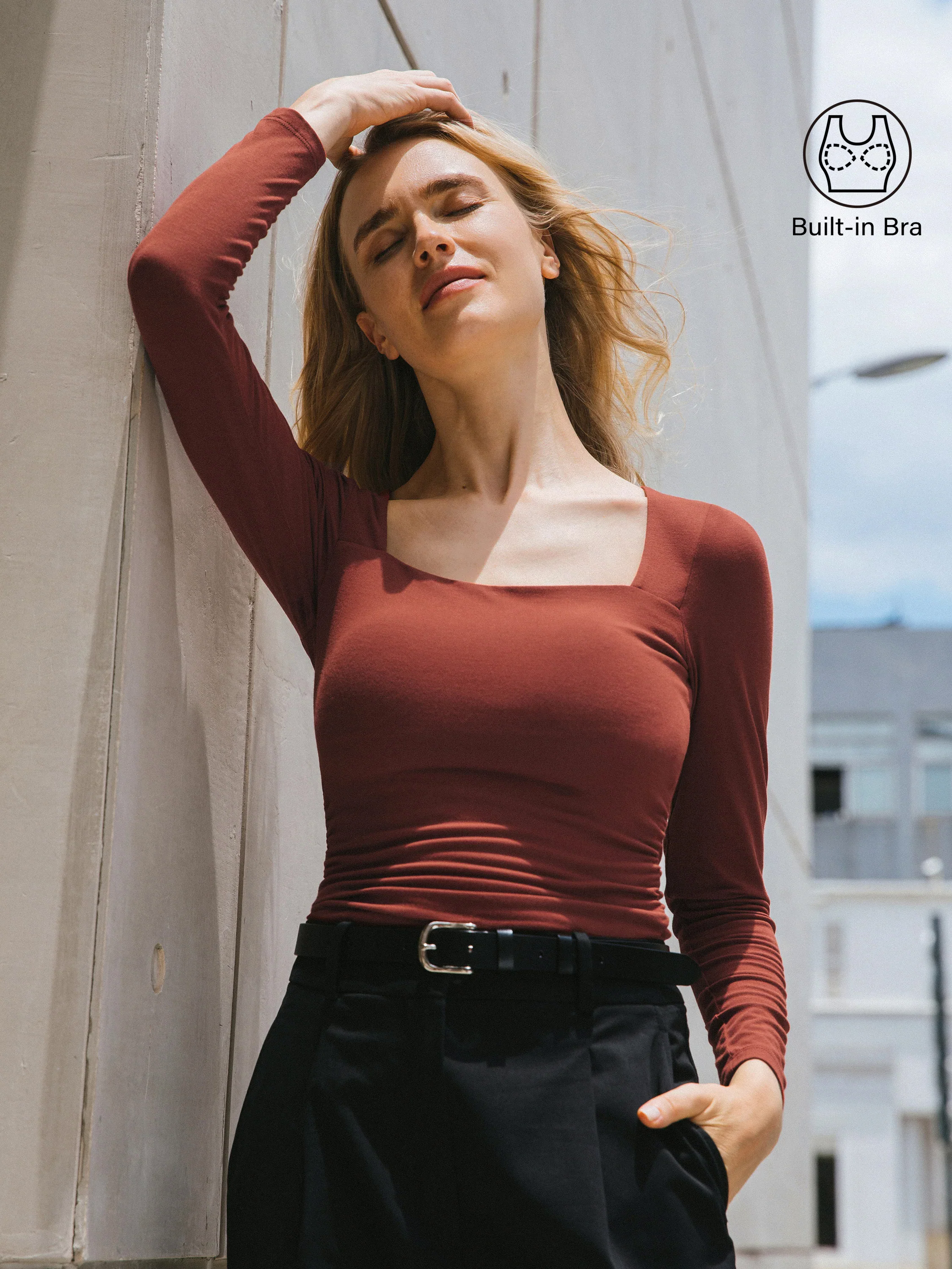 Square Neck Ruched Brami Top Square Neck Ruched Brami Top