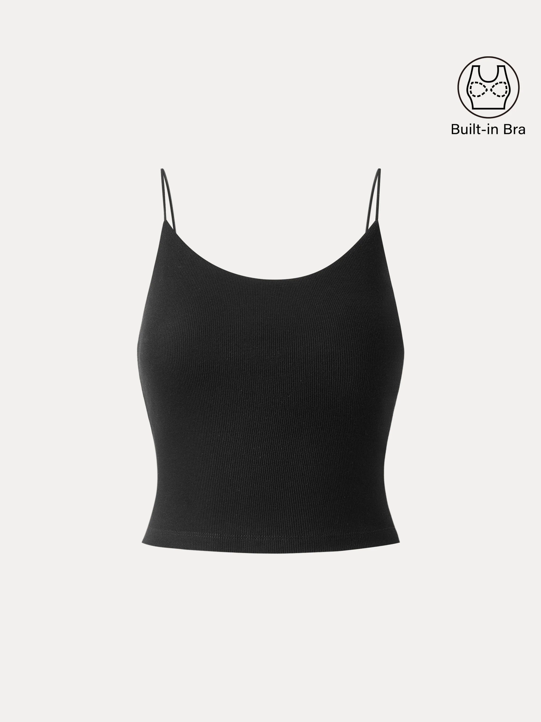 Stretch Cotton U-neck Spaghetti Slim Strap Brami Stretch Cotton U-neck Spaghetti Slim Strap Brami