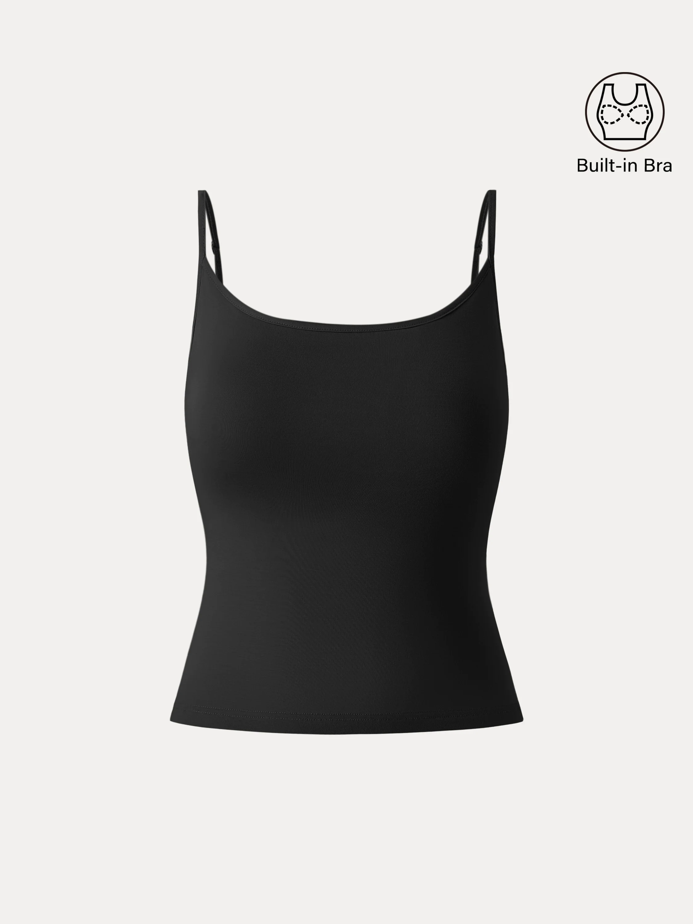 U-neck Adjustable Straps Spaghetti Brami Top U-neck Adjustable Straps Spaghetti Brami Top