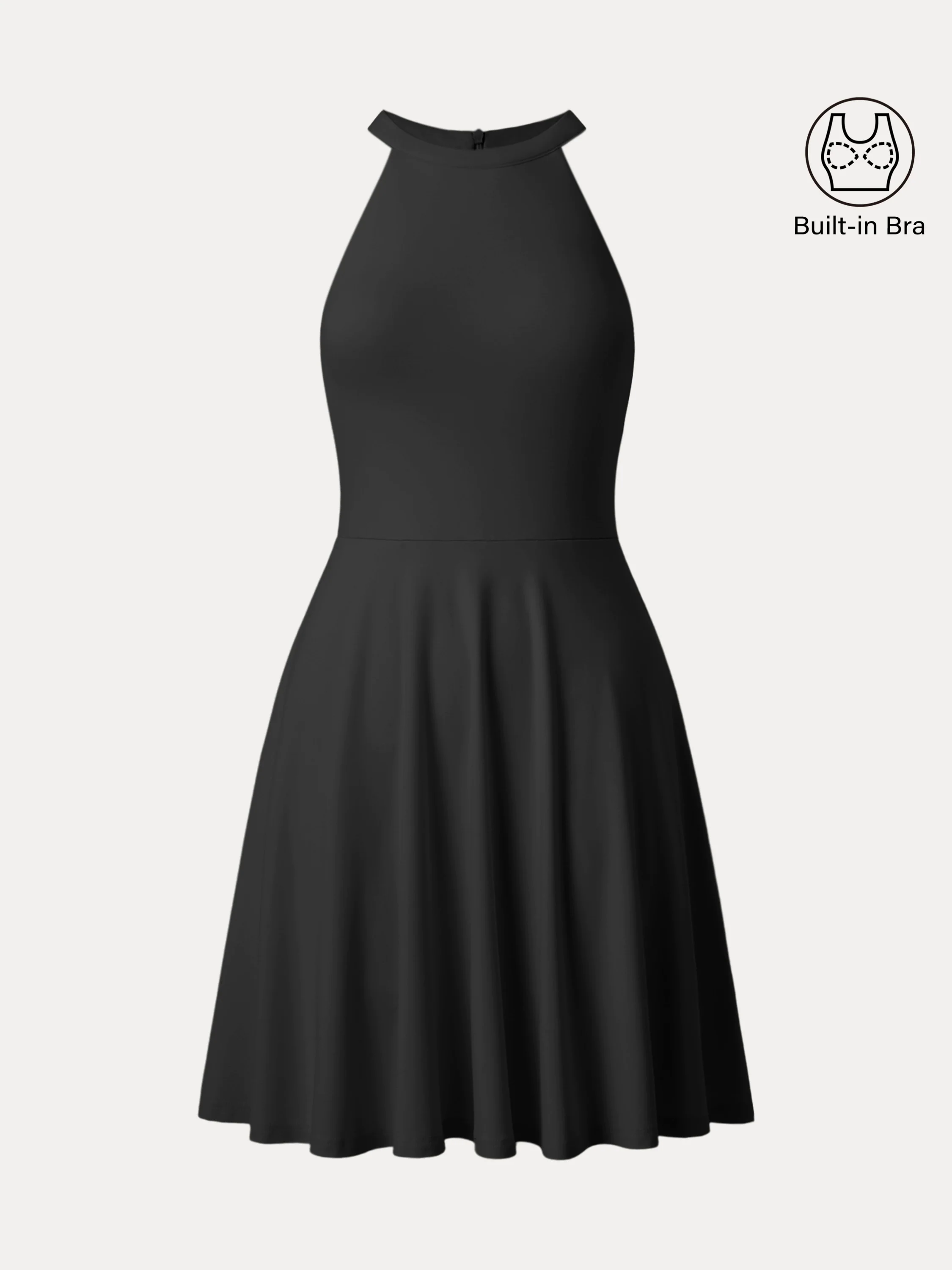 Cooling Crewneck A-line Mini Brami Dress