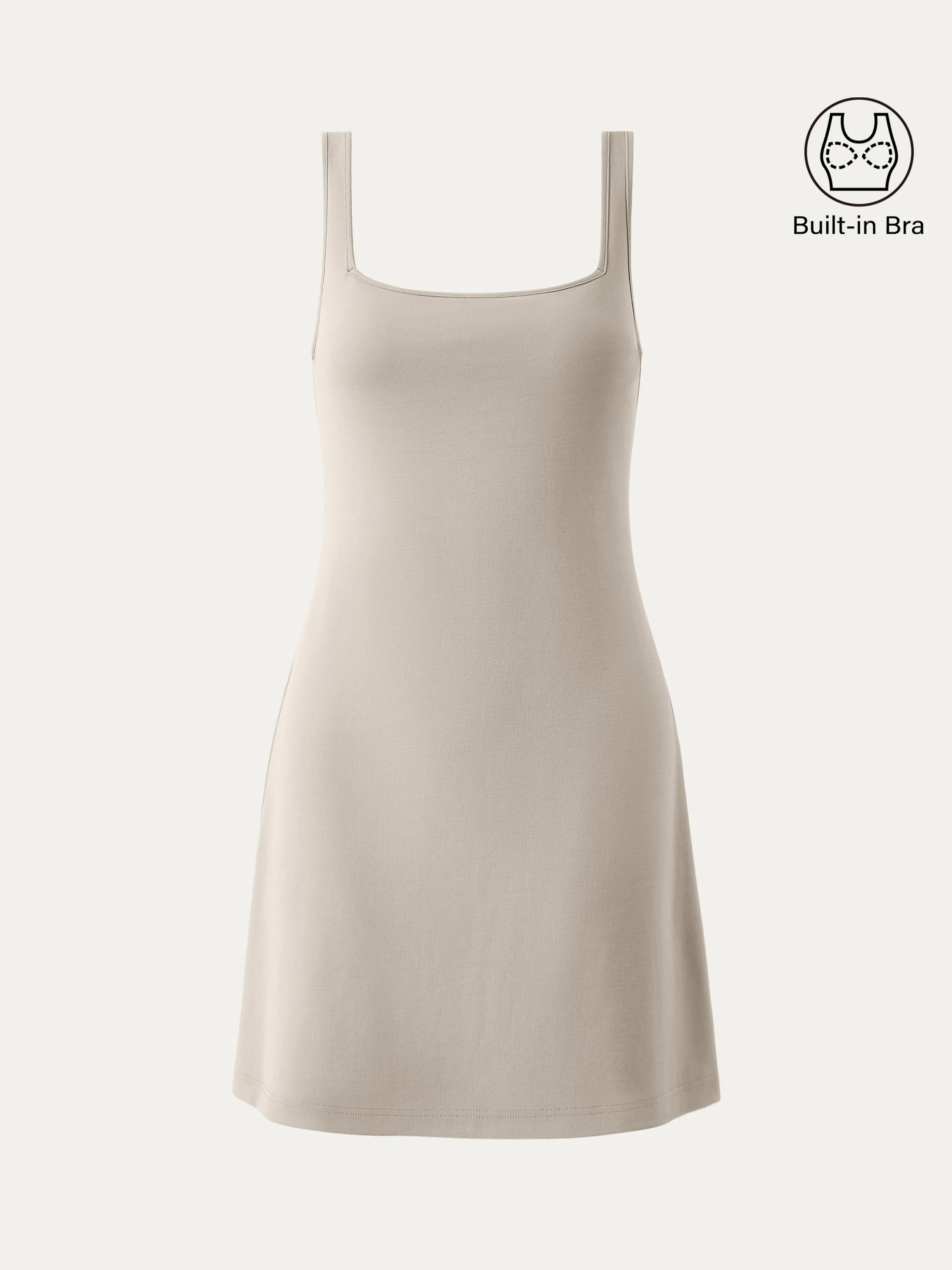 Everyday Square Neck New Airy Brami Dress