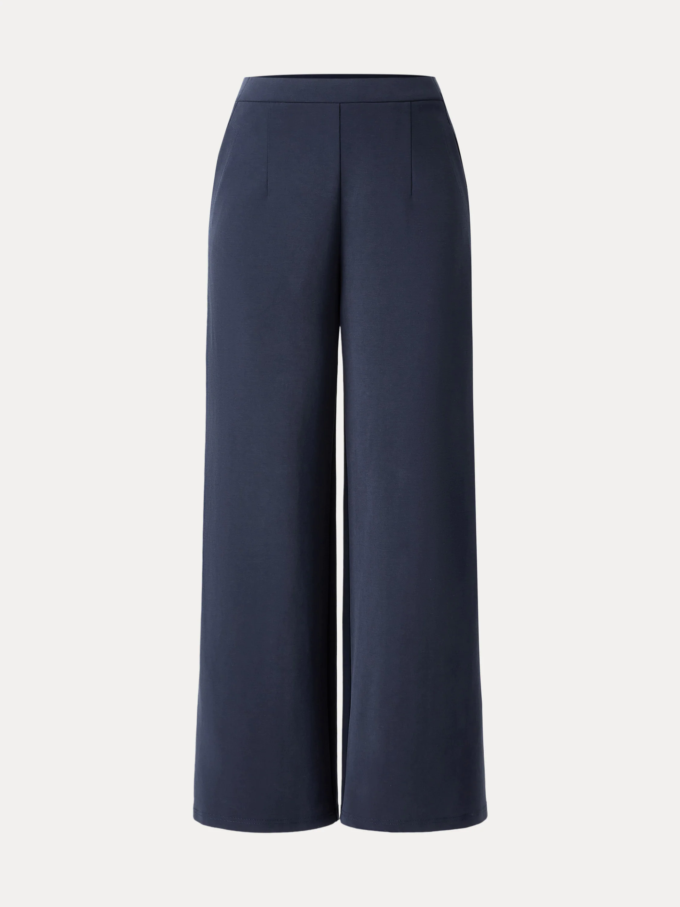 Mid Rise Pull-on Wide Leg Easy Pant with Pockets