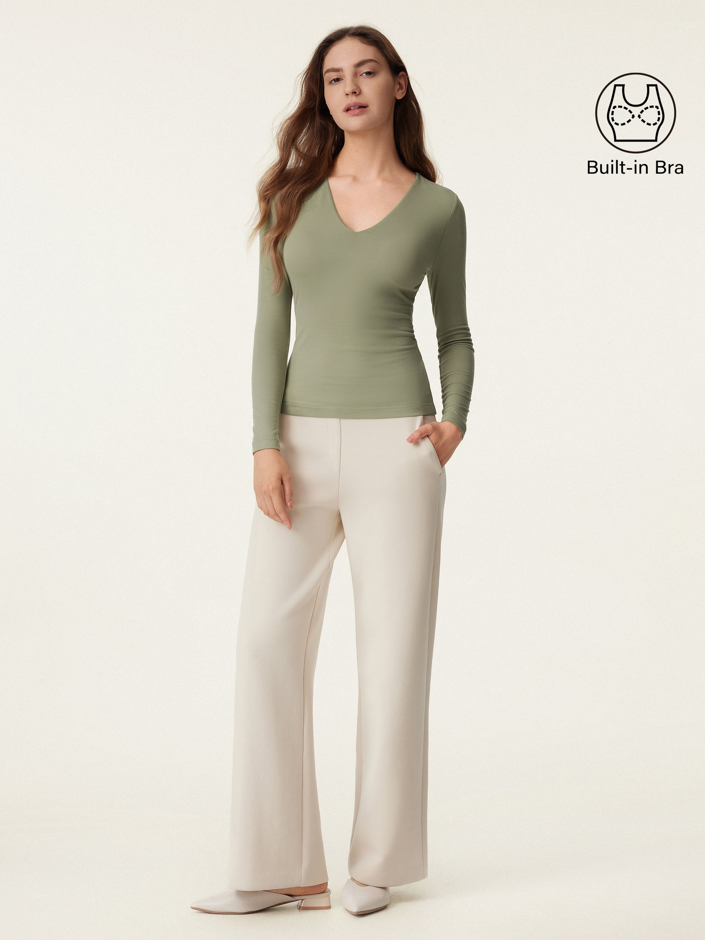 V-neck Long Sleeve New Airy Brami V-neck Long Sleeve New Airy Brami