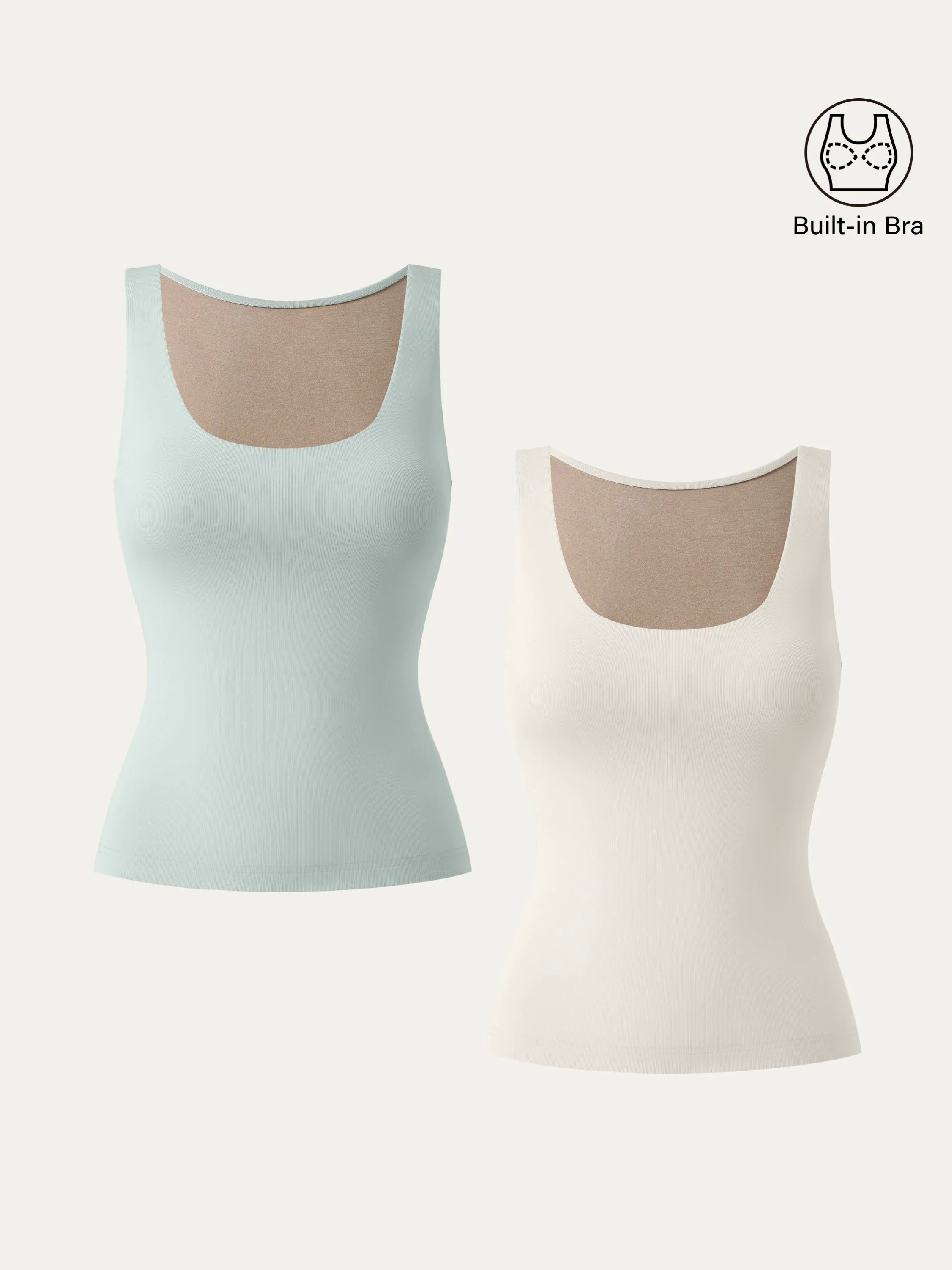 U-neck New Airy Brami Tank U-neck New Airy Brami Tank
