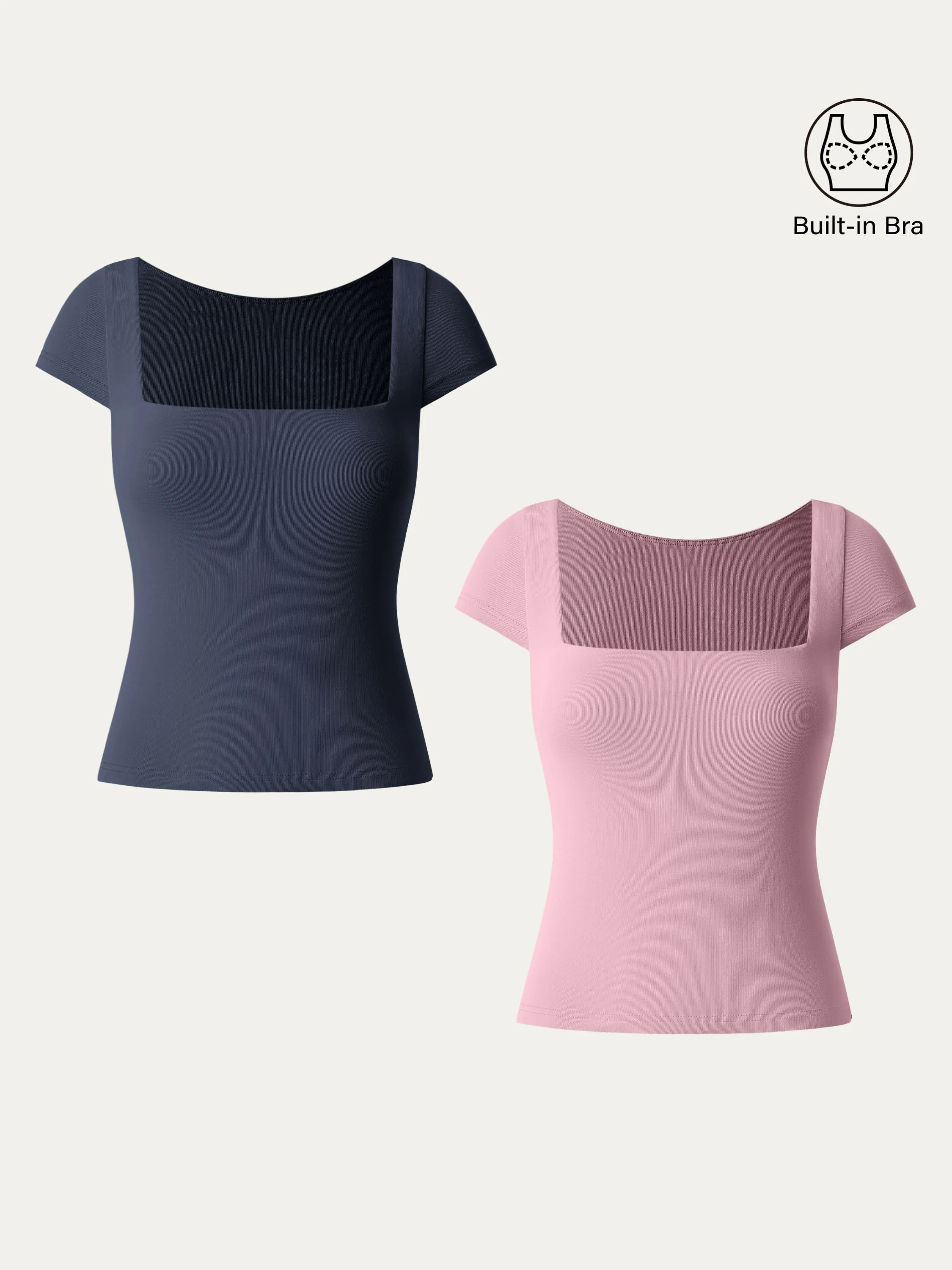 Essential Square Neck Cap Sleeves Brami Top