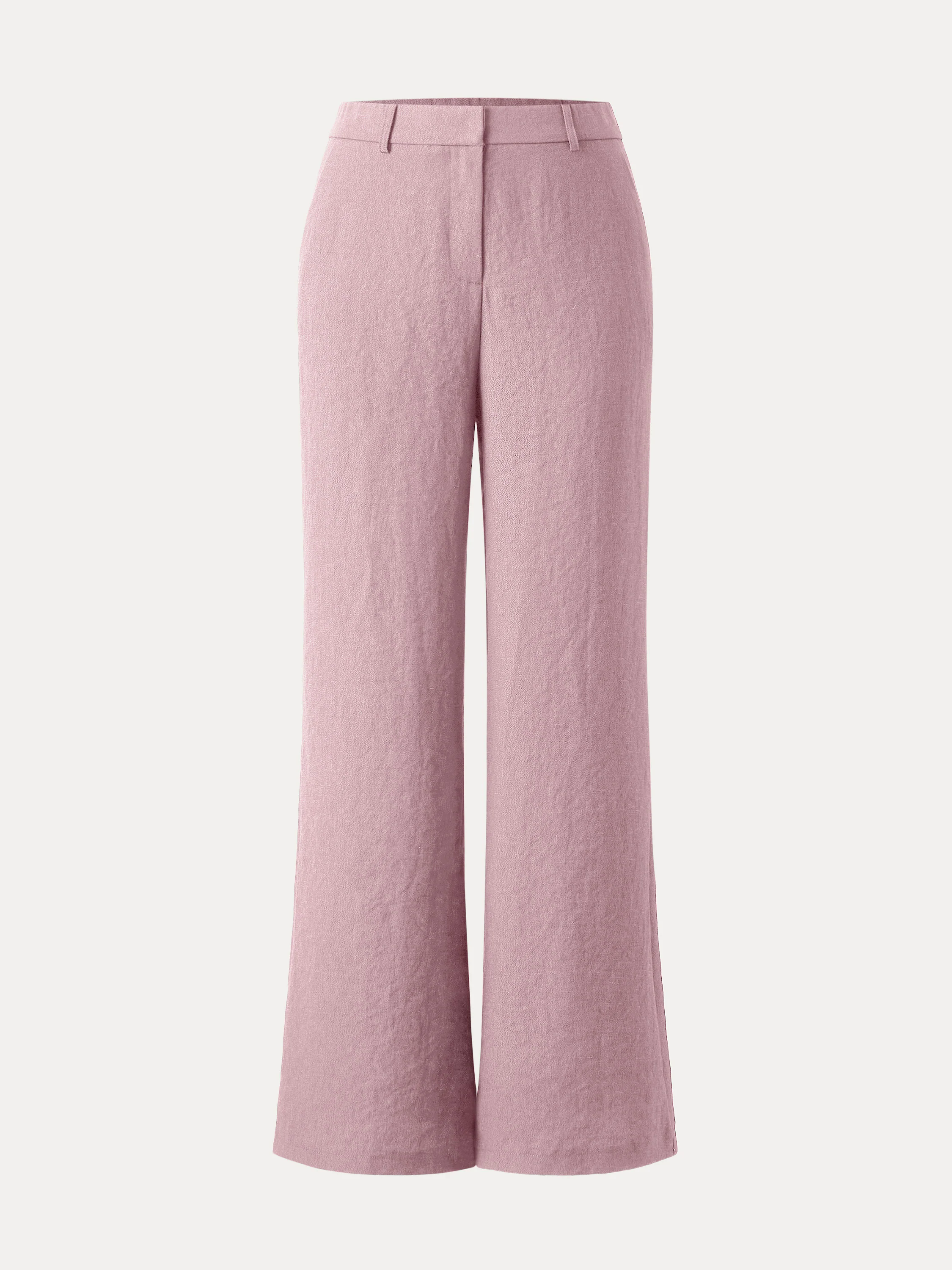 European Linen Mid Rise Flared Pant with Pockets European Linen Mid Rise Flared Pant with Pockets