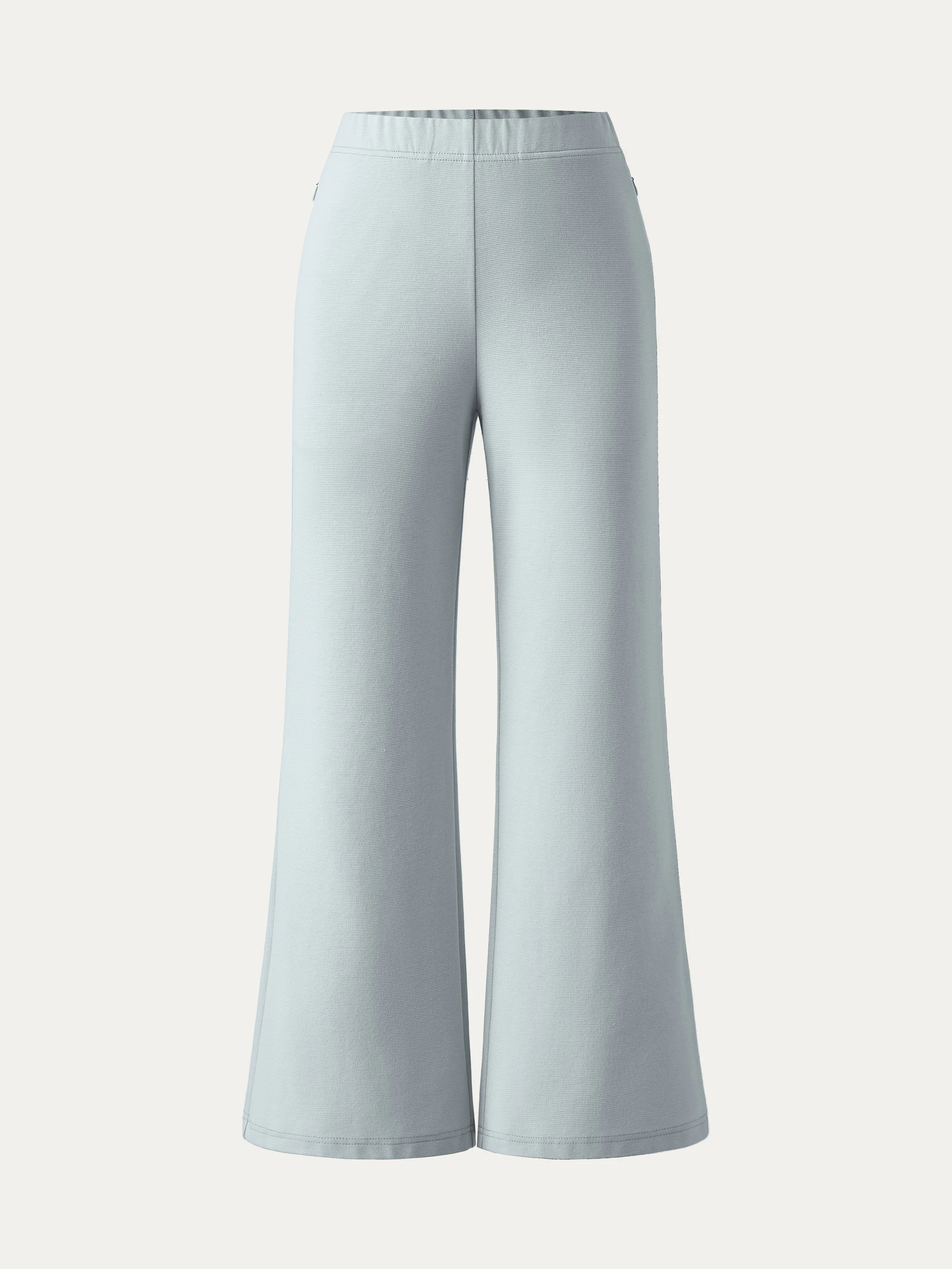 Mid Rise Cropped Flare Pants with Pockets Mid Rise Cropped Flare Pants with Pockets