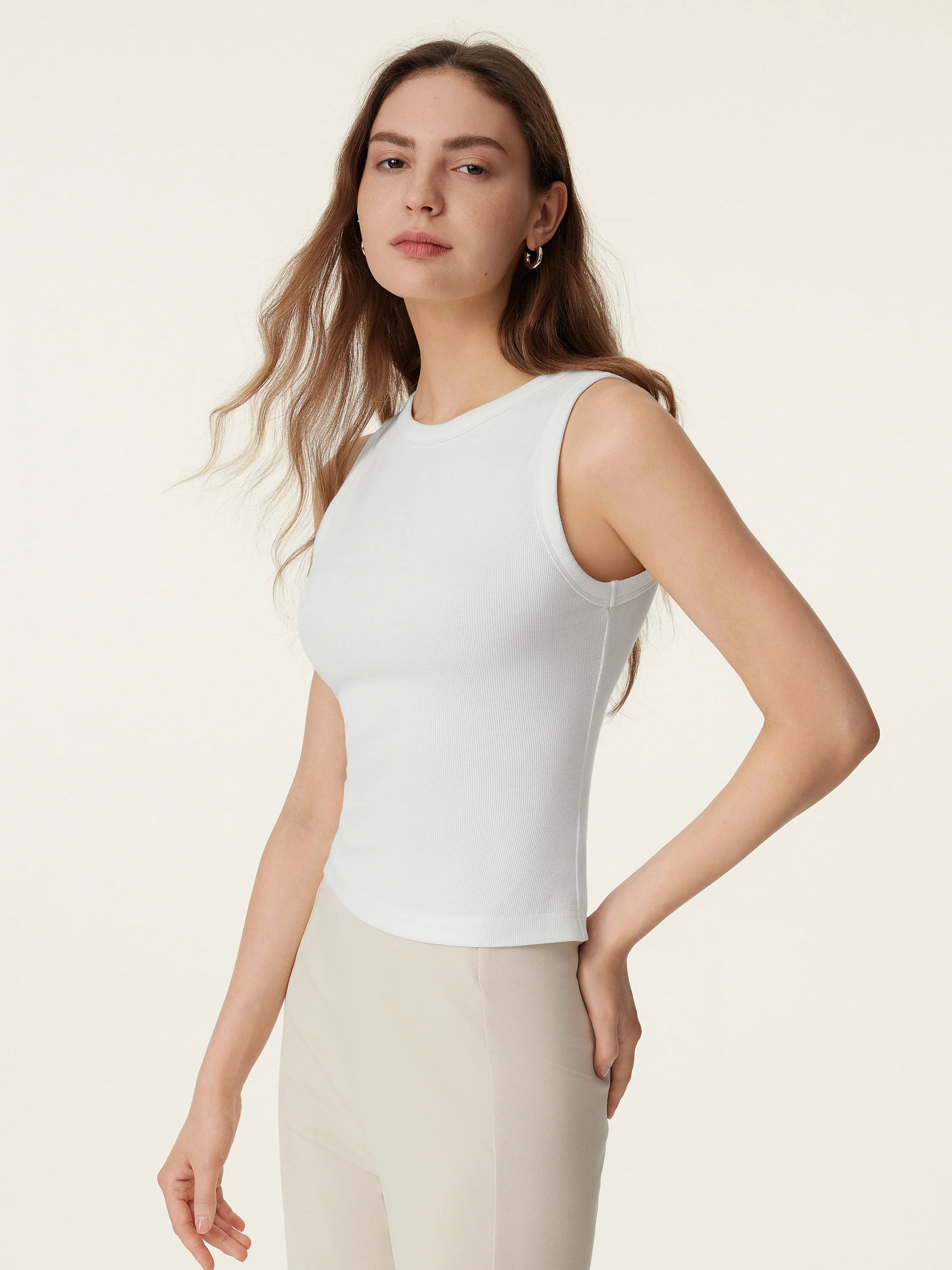 Crewneck Cotton New Airy Brami Tank Crewneck Cotton New Airy Brami Tank