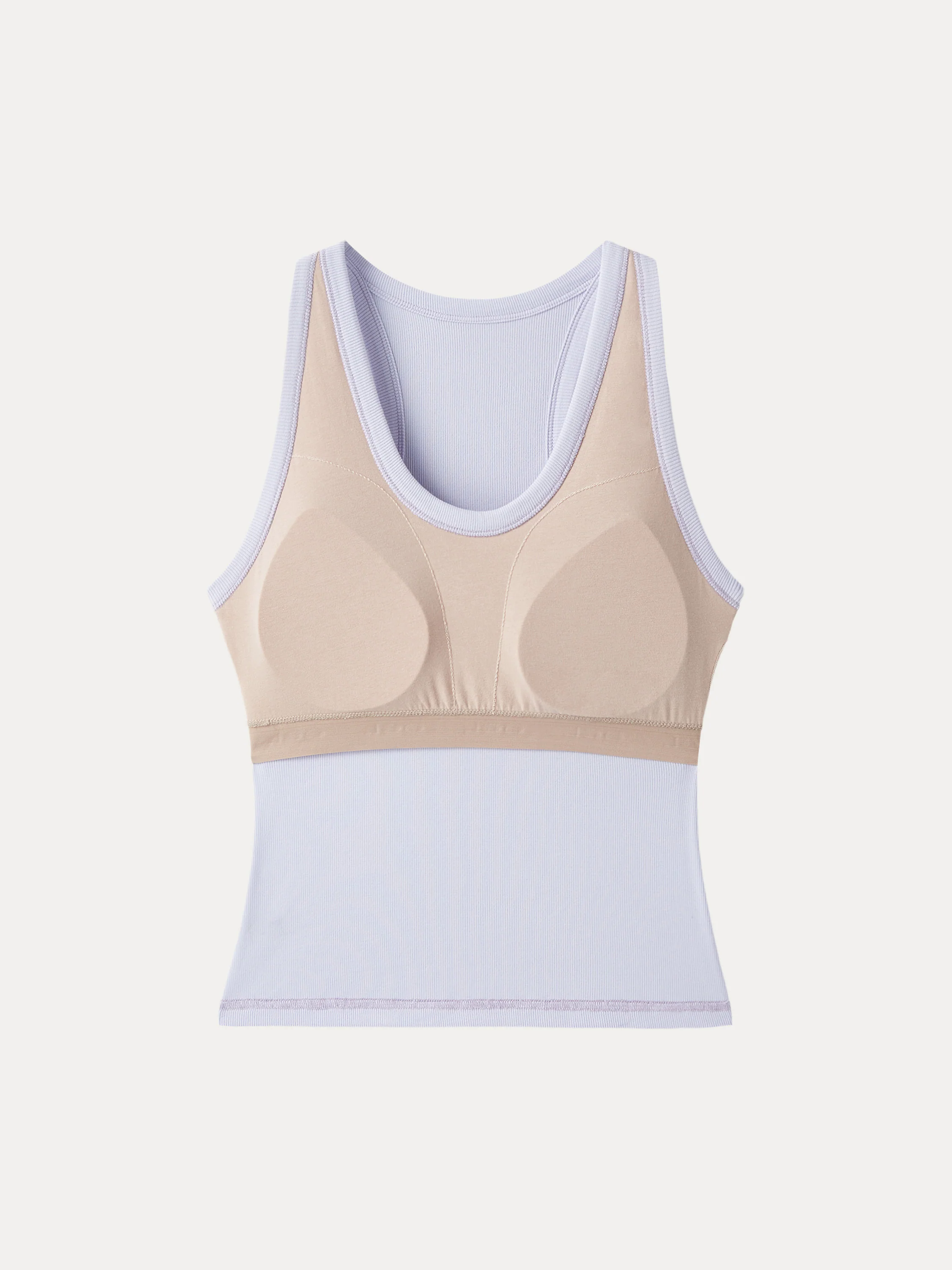 Stretch Cotton U-neck Racer Back Brami Tank Stretch Cotton U-neck Racer Back Brami Tank