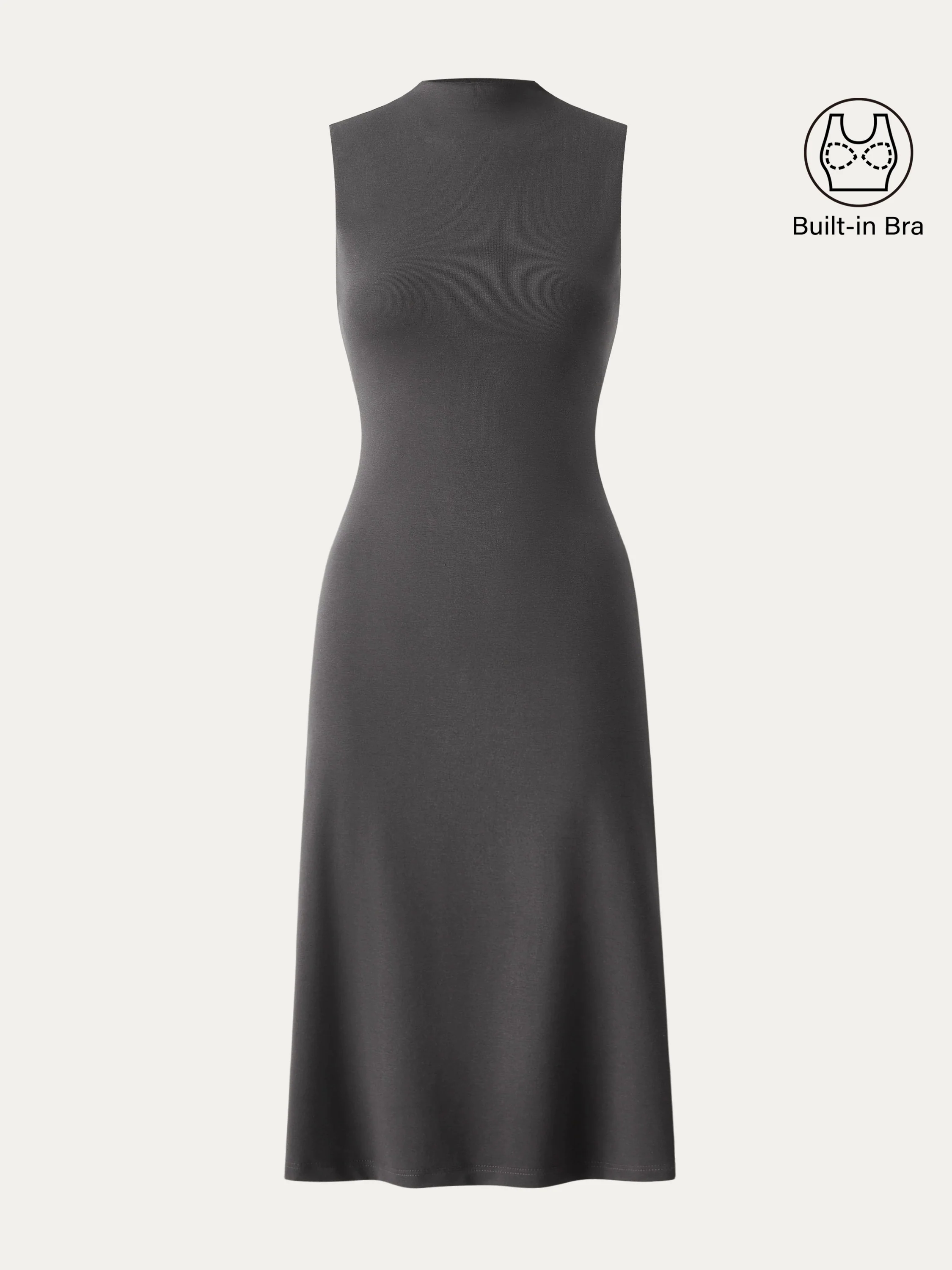 Everyday Mockneck New Airy Brami Midi Dress Everyday Mockneck New Airy Brami Midi Dress