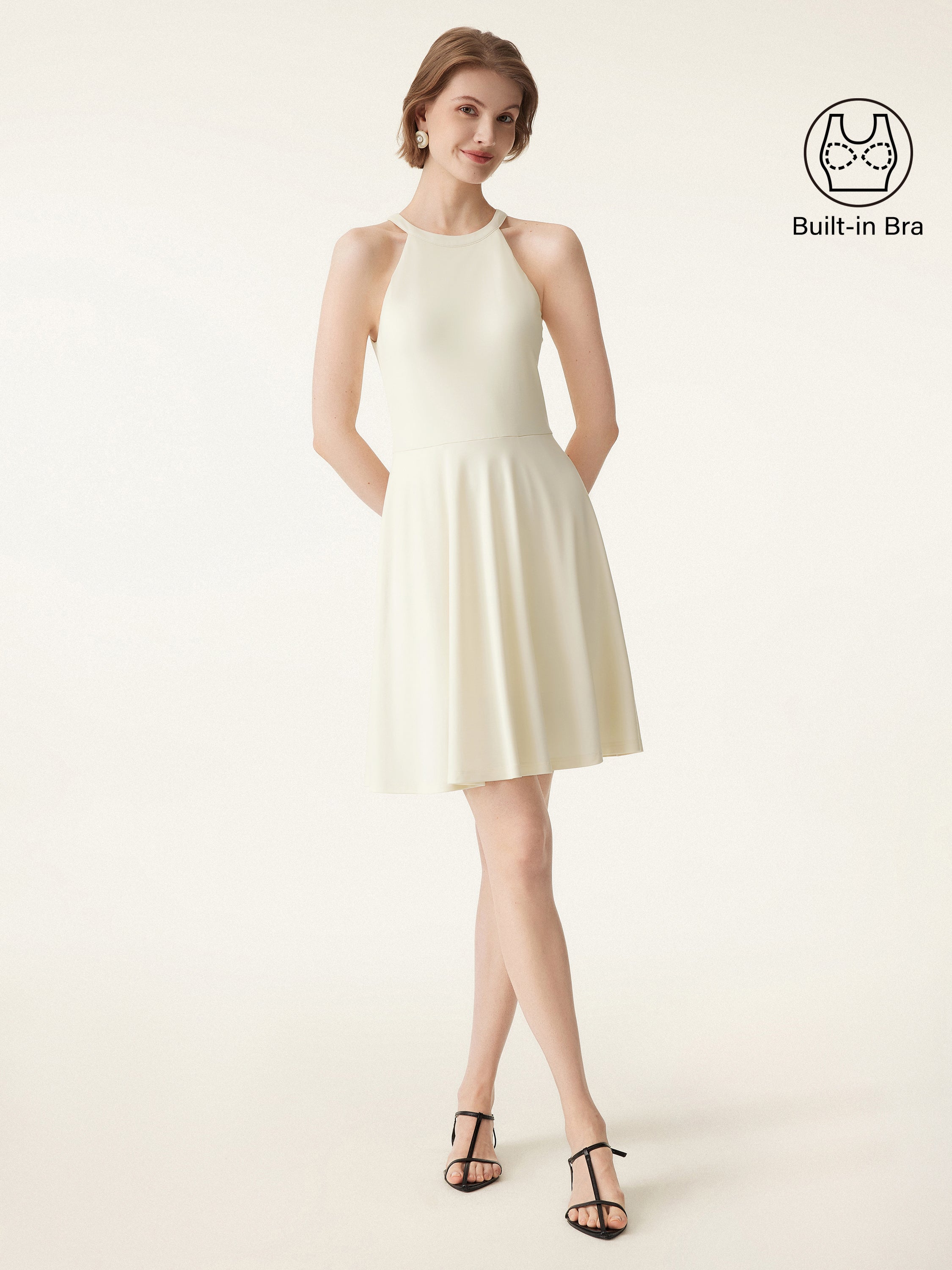 Cooling Crewneck A-line Mini Brami Dress Cooling Crewneck A-line Mini Brami Dress