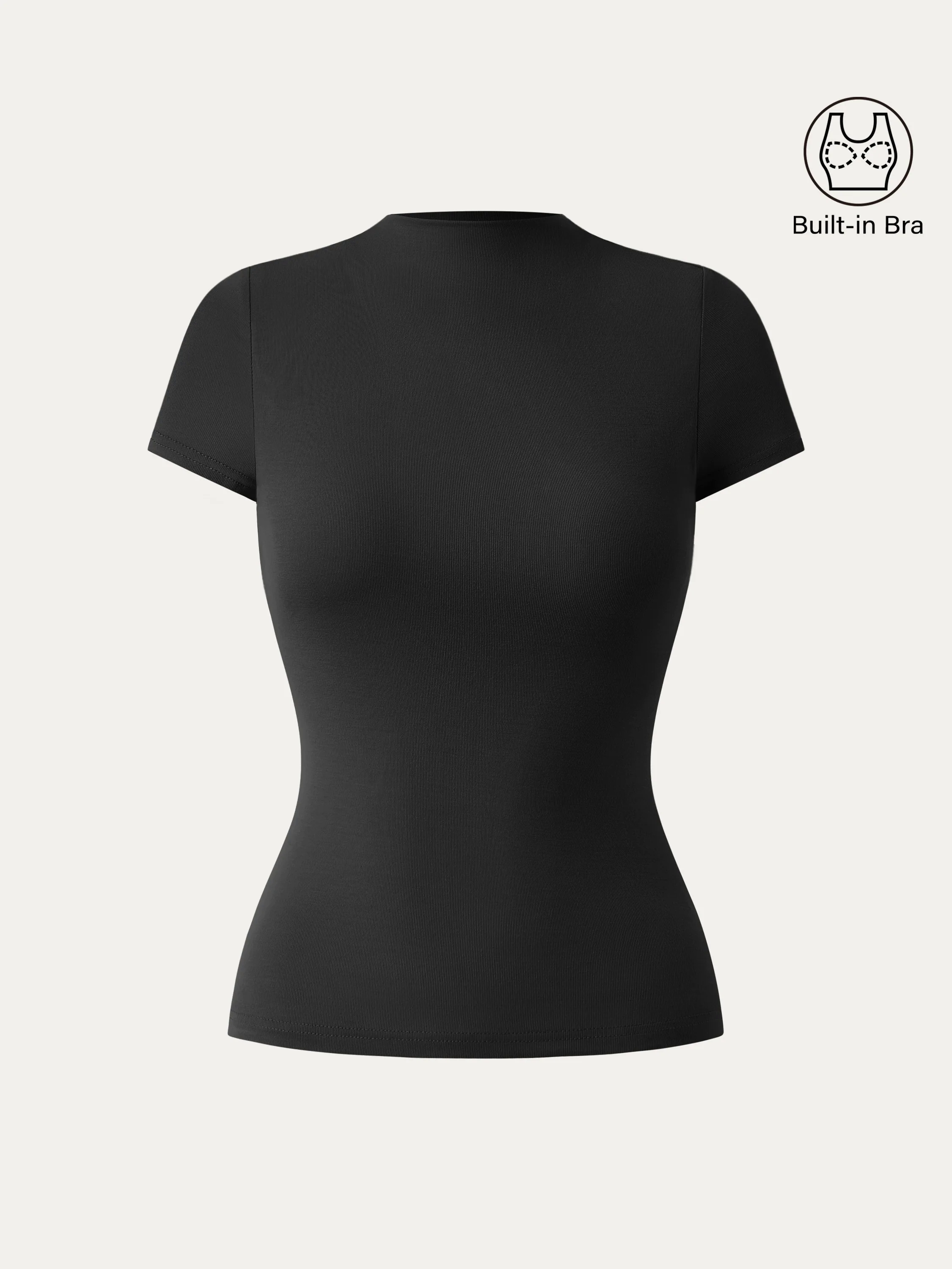 Mockneck Short Sleeve New Airy Brami Mockneck Short Sleeve New Airy Brami