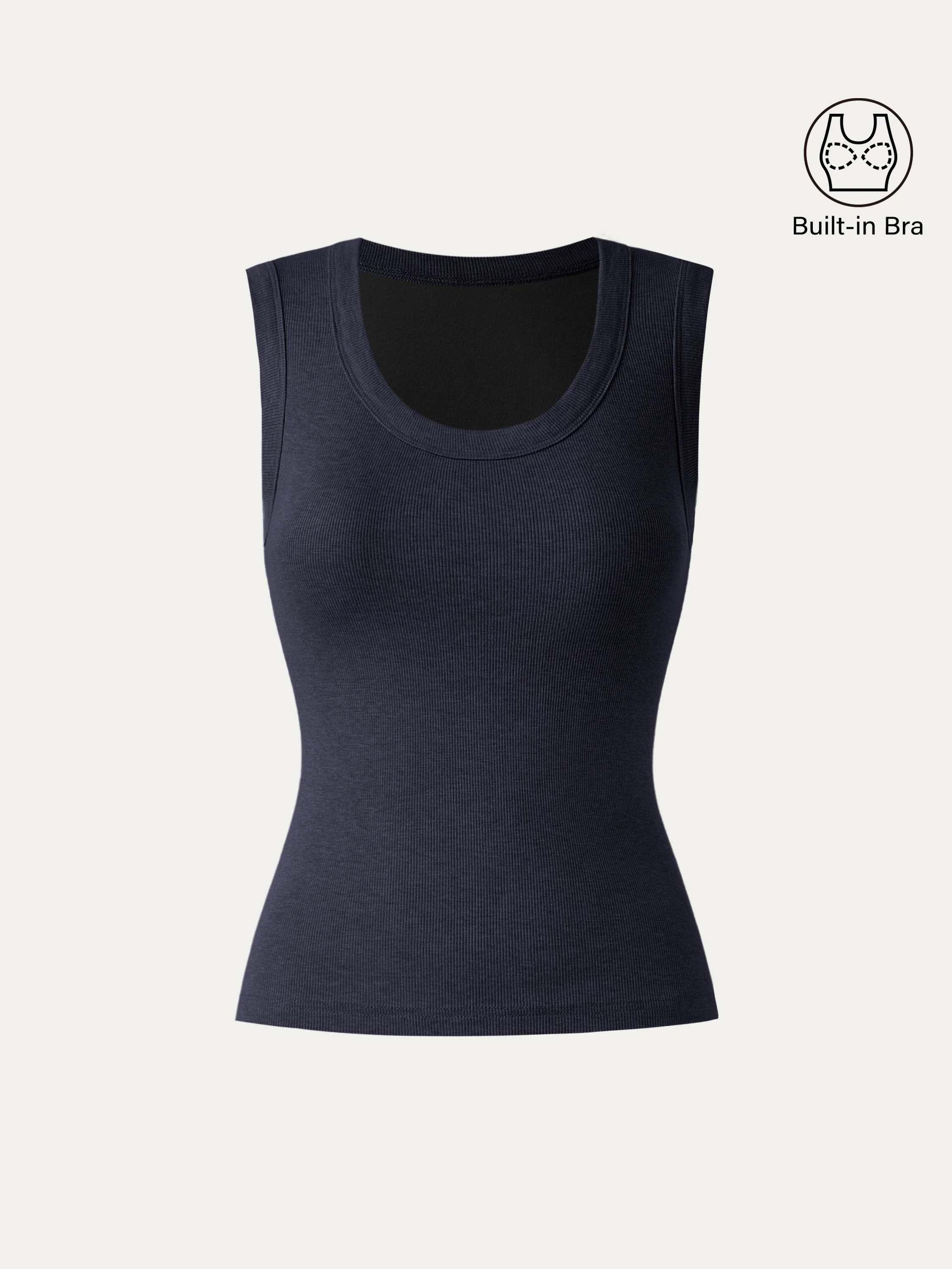 Stretch Cotton Scoopneck New Airy Brami Tank Stretch Cotton Scoopneck New Airy Brami Tank