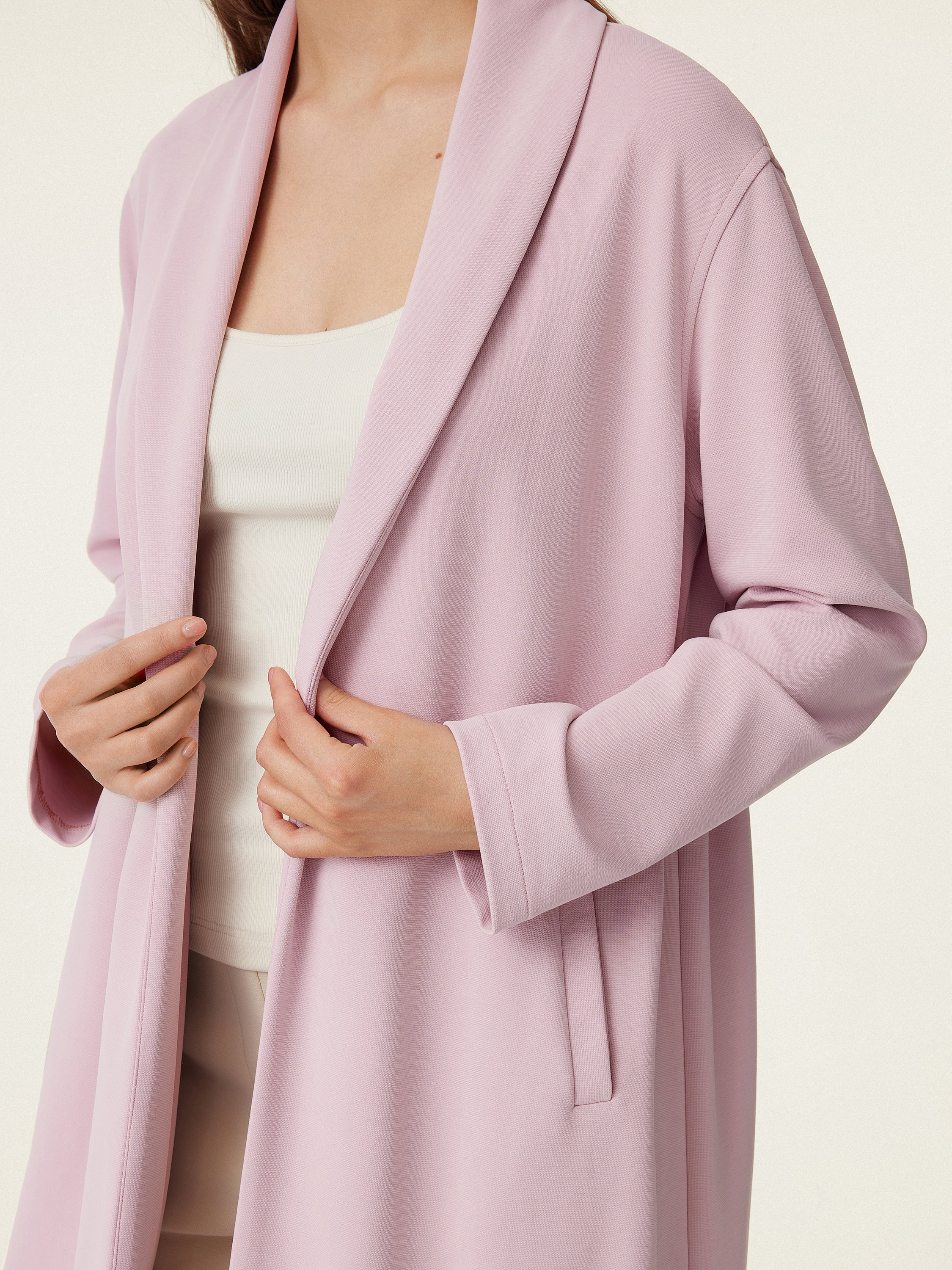 Shawl Collar Long Cardigan Coat Shawl Collar Long Cardigan Coat