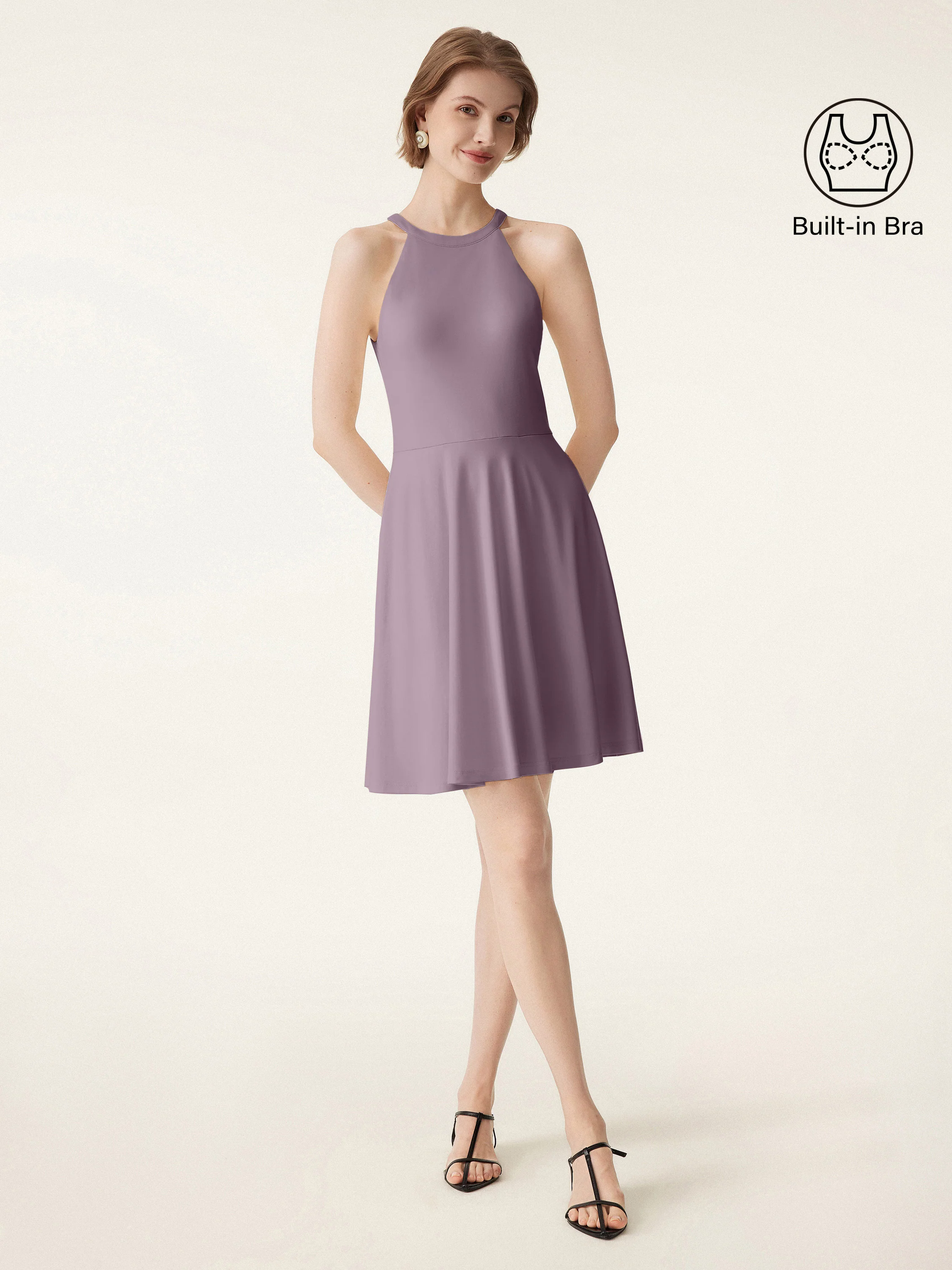 Cooling Crewneck A-line Mini Brami Dress
