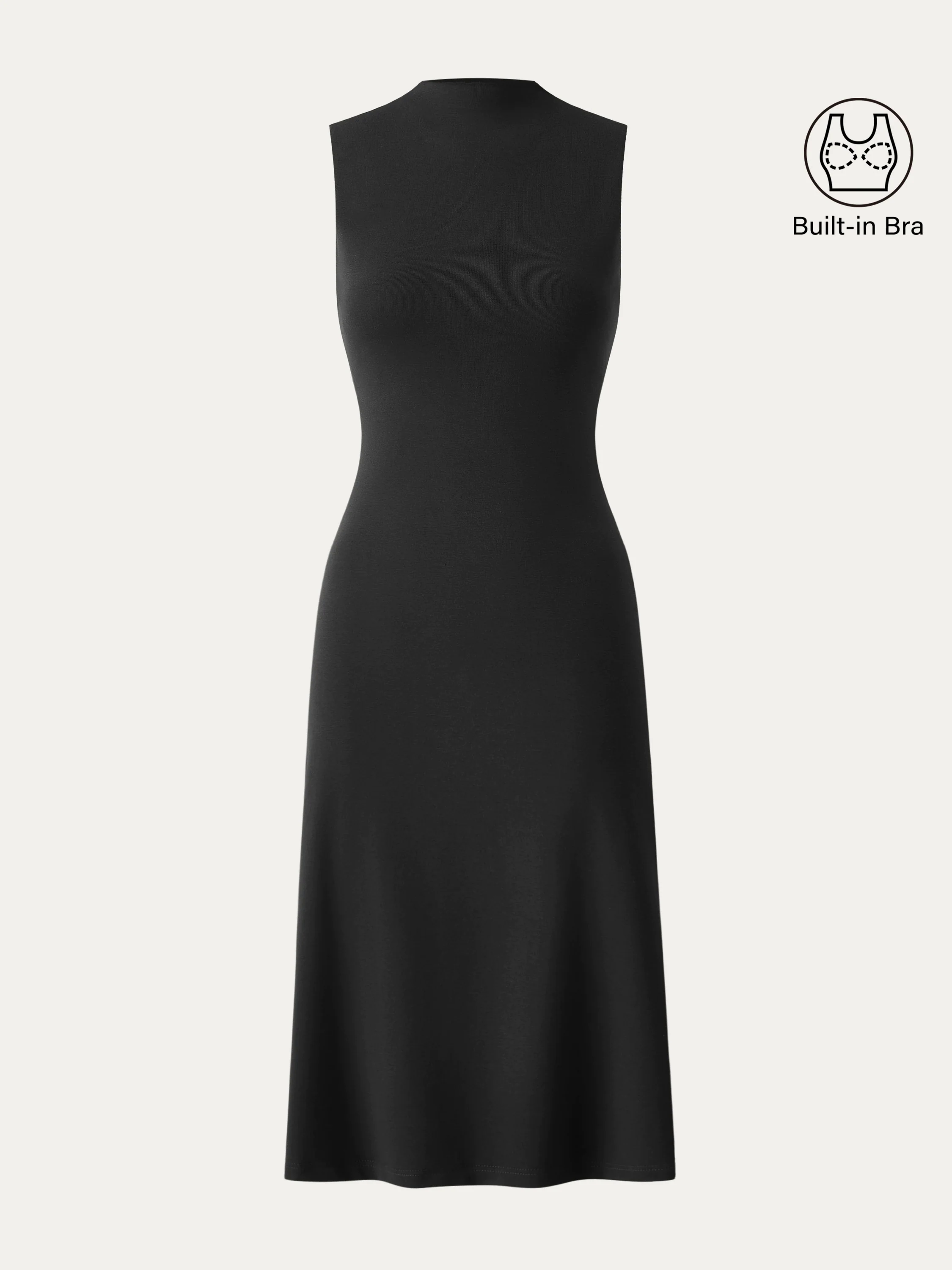 Everyday Mockneck New Airy Brami Midi Dress Everyday Mockneck New Airy Brami Midi Dress