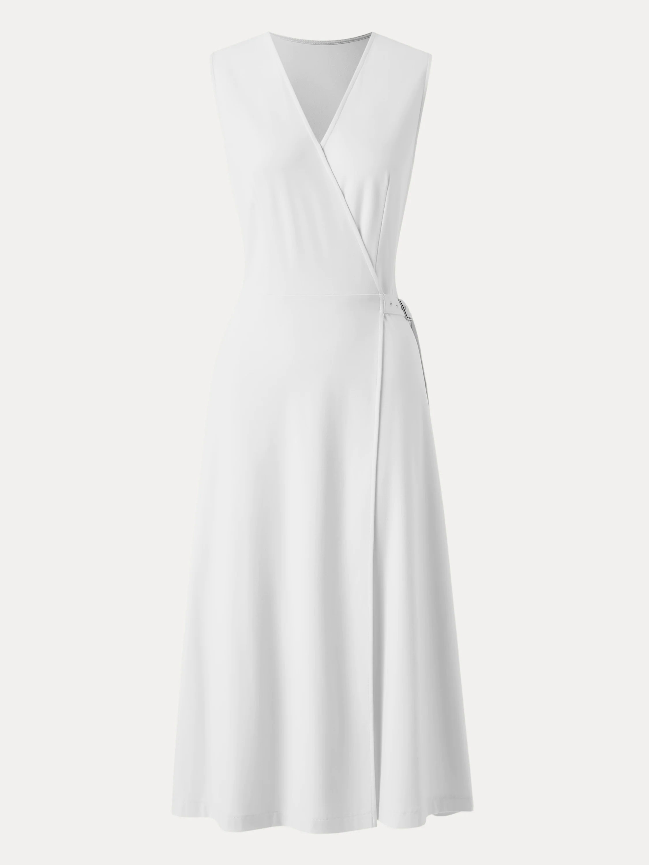 Surplice Adjustable Side-belt Midi Dress Surplice Adjustable Side-belt Midi Dress