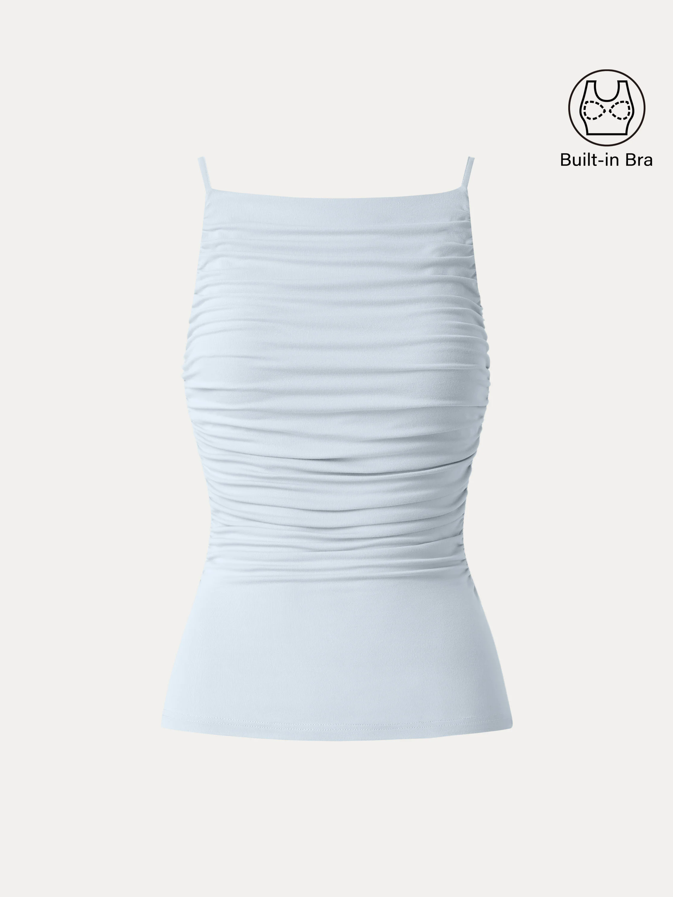 Boatneck Ruched New Airy Brami Tank