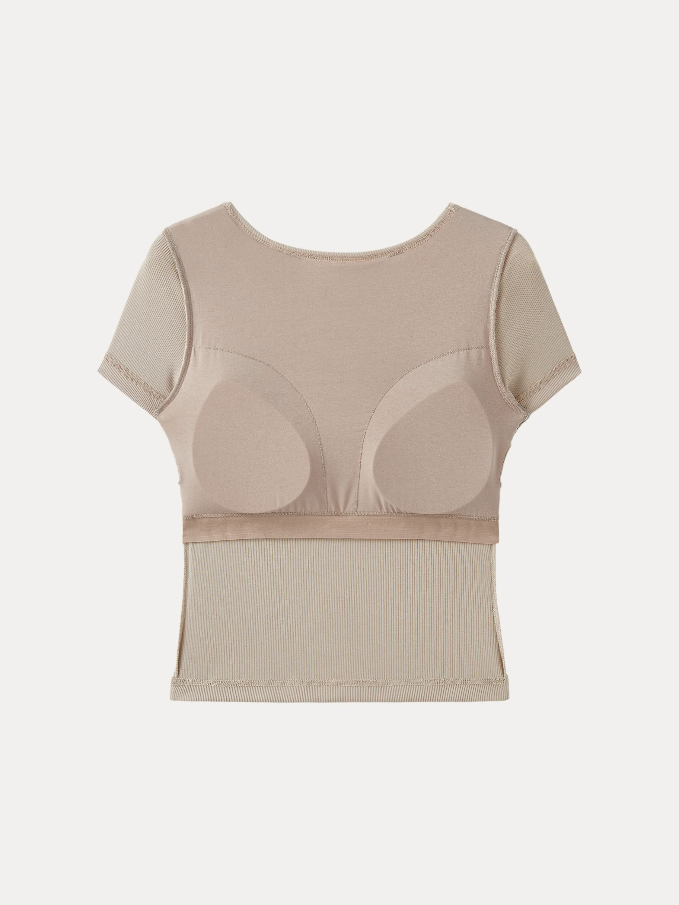 Multi-wear Short Sleeve New Airy Brami Top Multi-wear Short Sleeve New Airy Brami Top