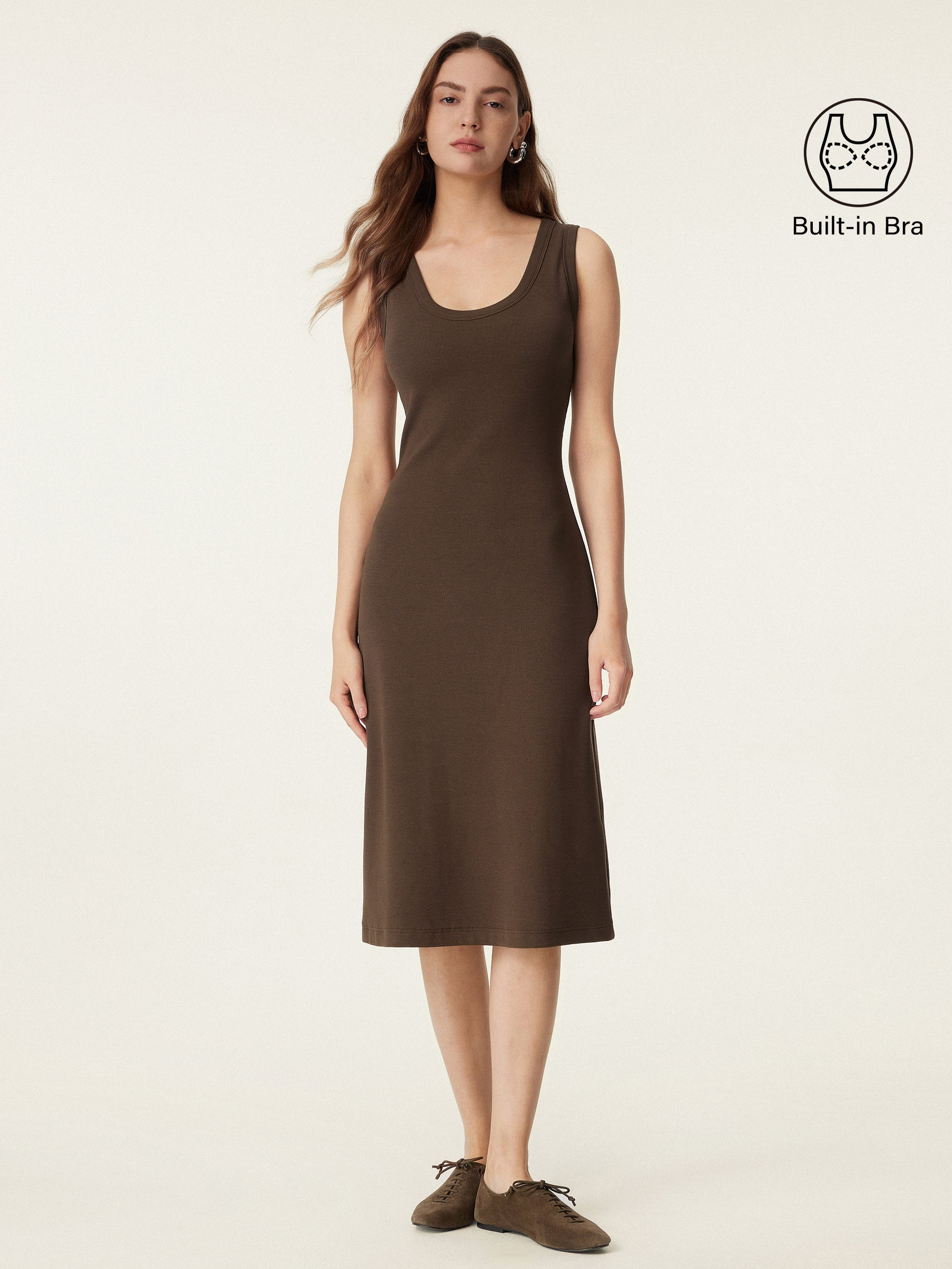 Scoop Neck New Airy Brami Tank Dress Scoop Neck New Airy Brami Tank Dress