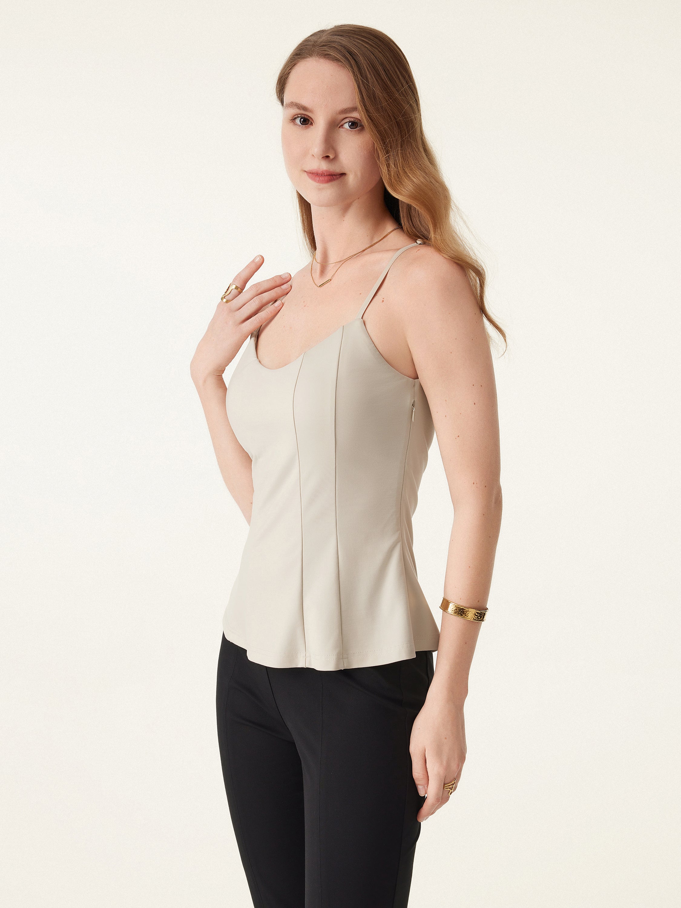 Cooling Scoop Neck Spaghetti Brami