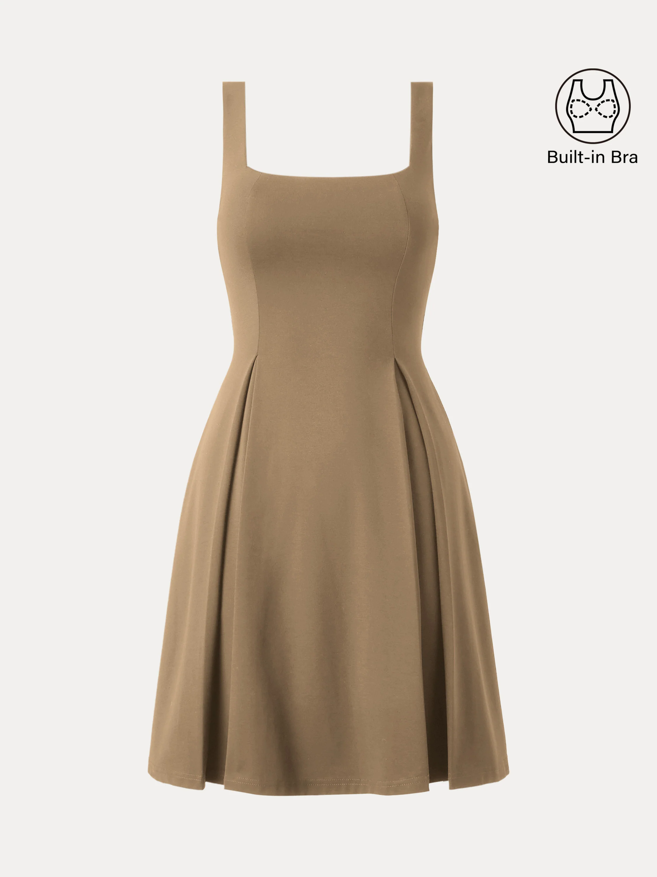 Square Neck Fit-and-flare Mini Brami Dress Square Neck Fit-and-flare Mini Brami Dress