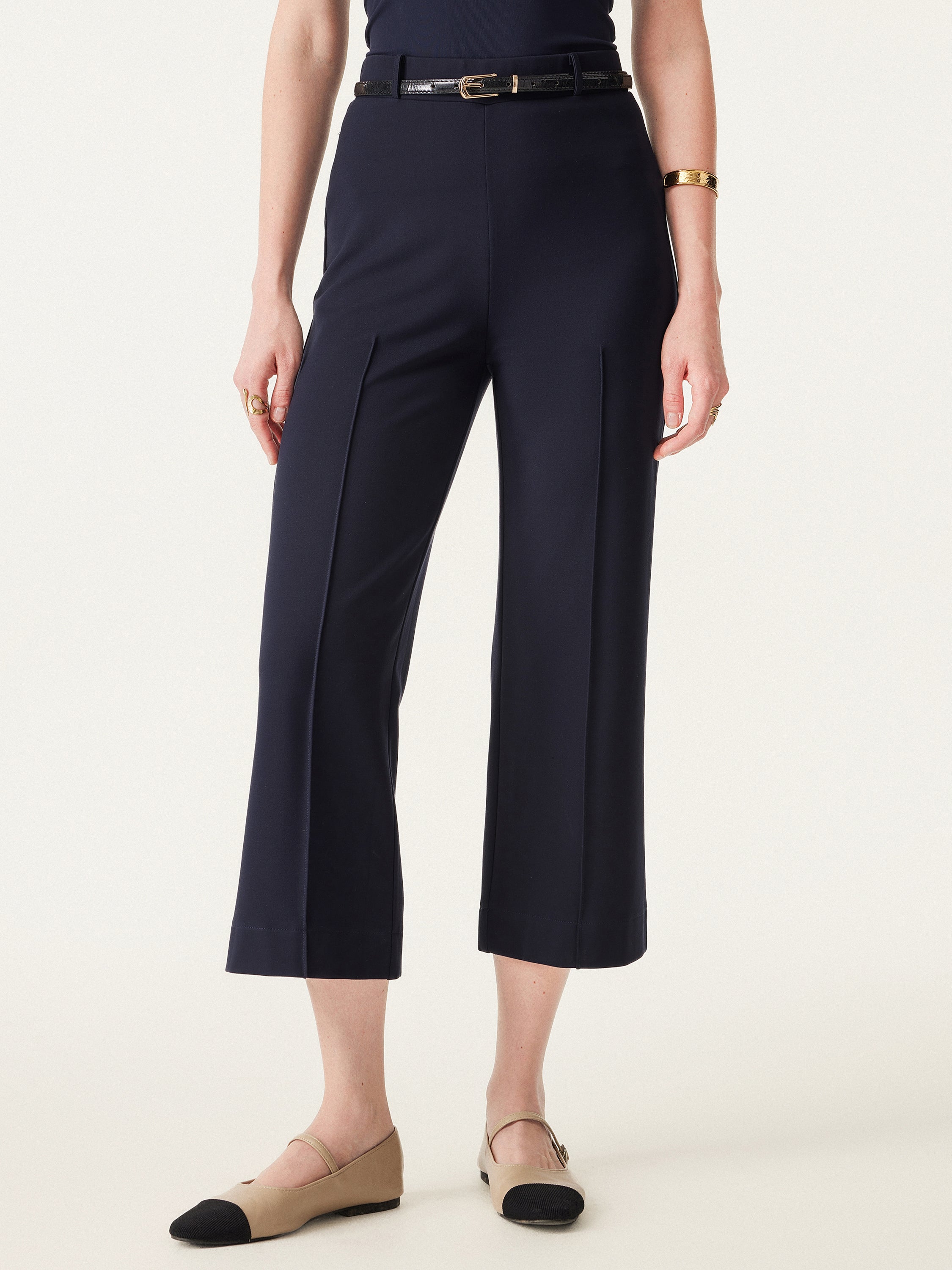 Mid Rise Cropped Pull-on Pant Mid Rise Cropped Pull-on Pant