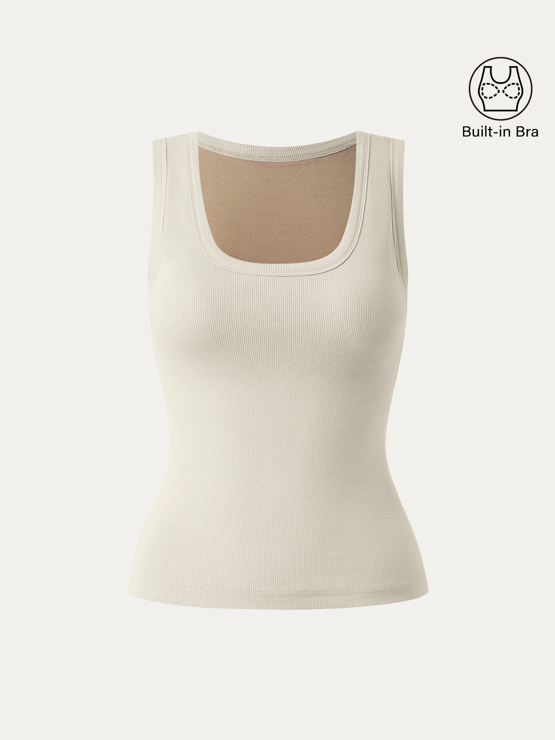 Scoop Neck Cotton New Airy Brami Tank Scoop Neck Cotton New Airy Brami Tank