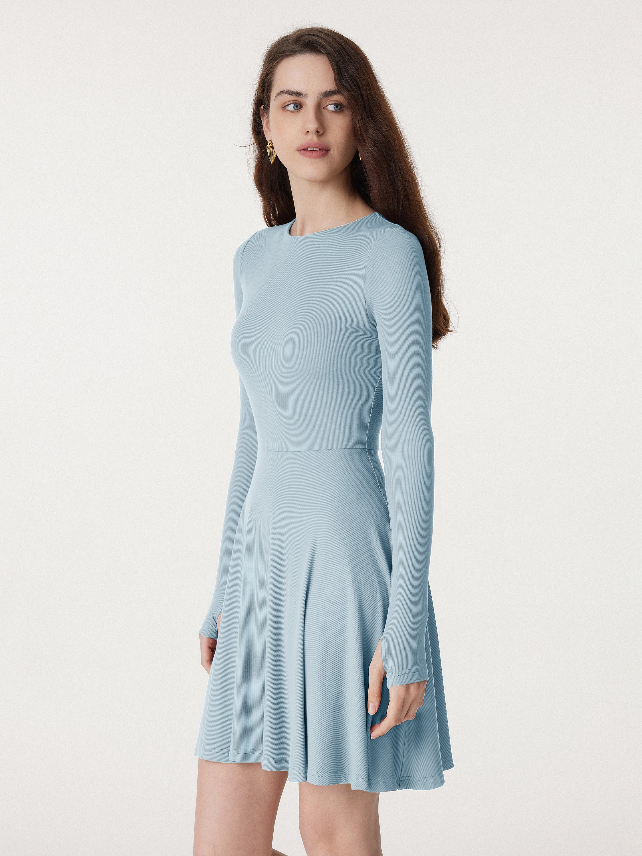 Everyday Crewneck New Airy Brami Mini Dress