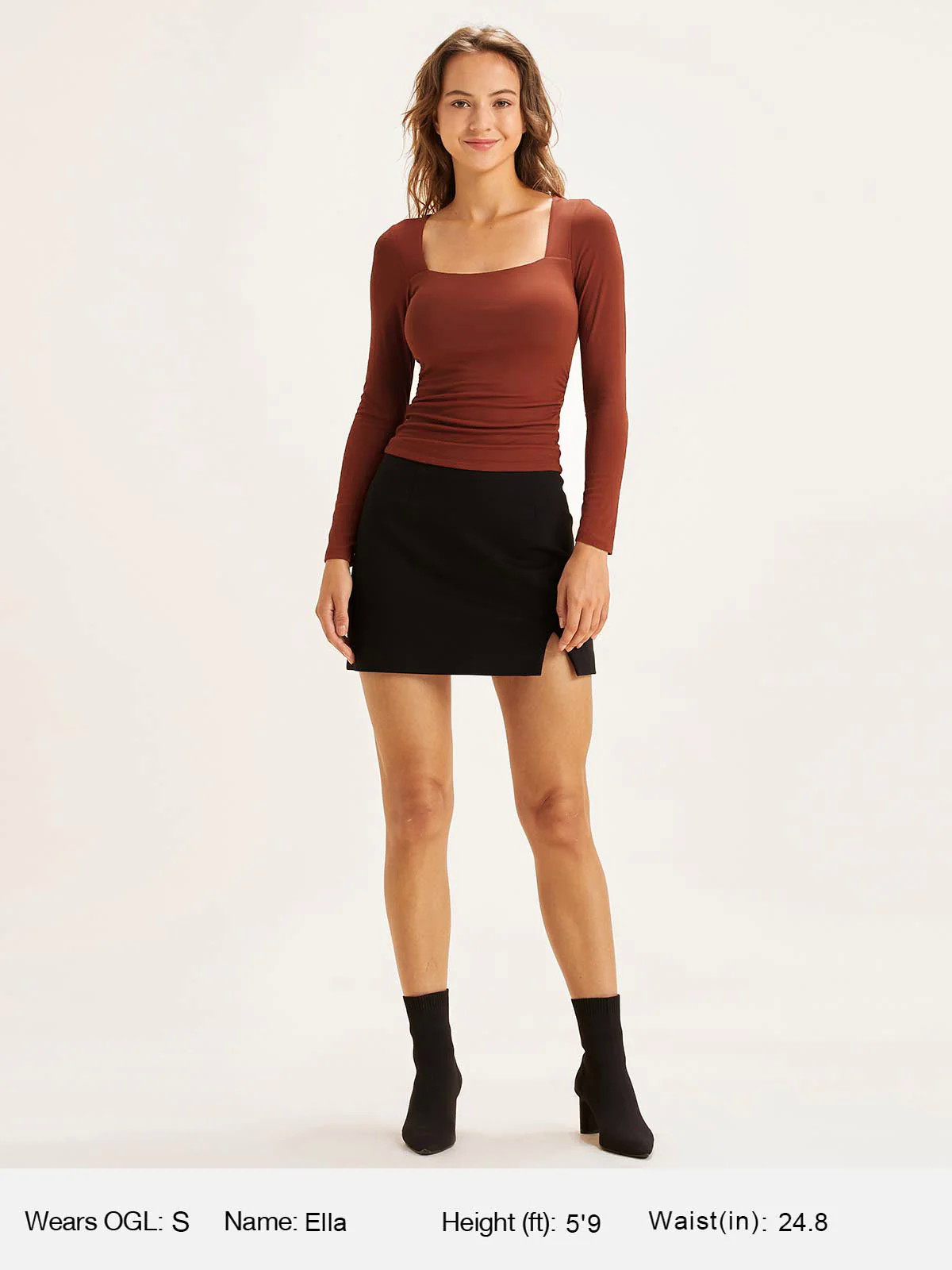Square Neck Ruched Brami Top Square Neck Ruched Brami Top