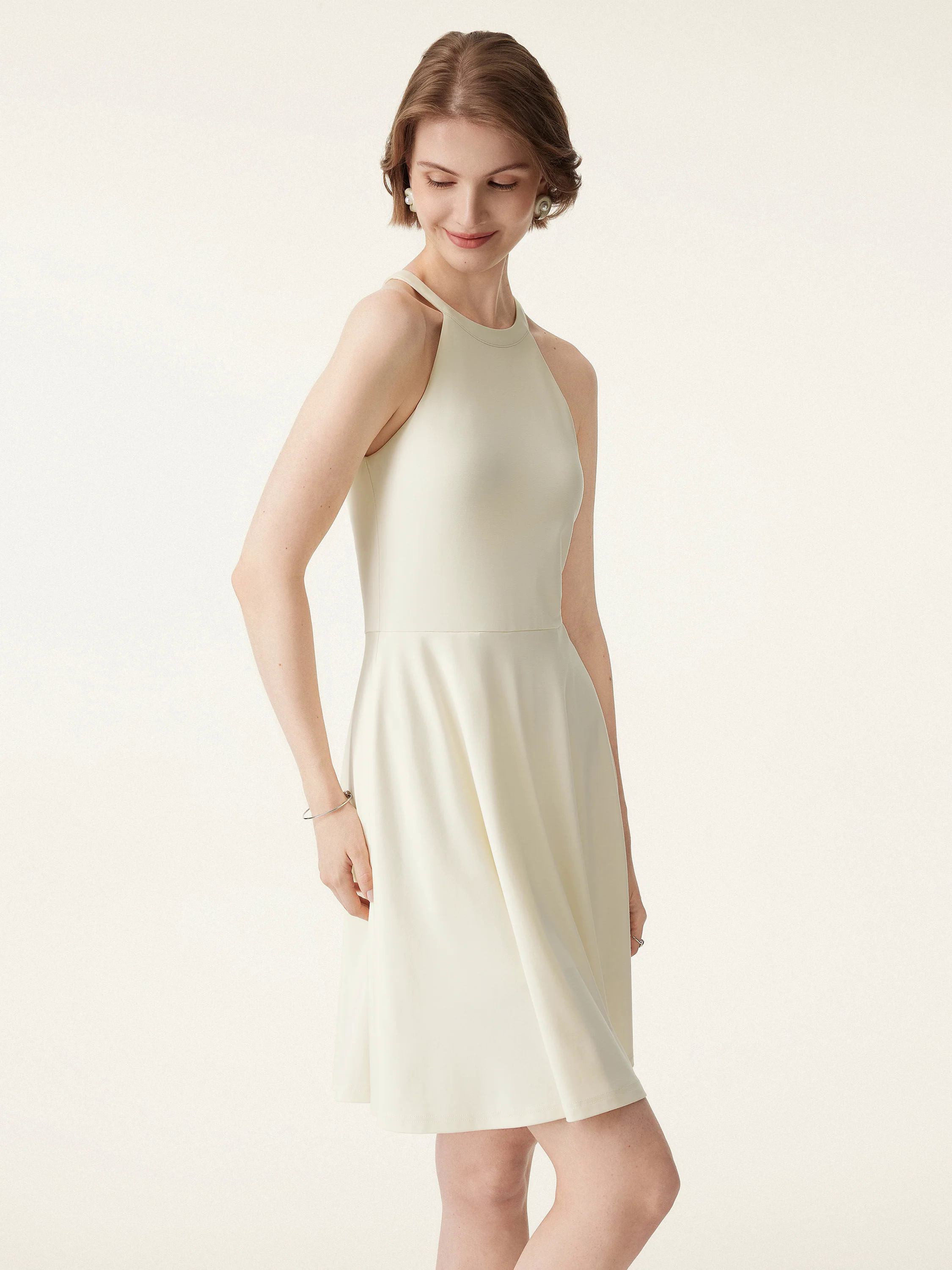 Cooling Crewneck A-line Mini Brami Dress Cooling Crewneck A-line Mini Brami Dress