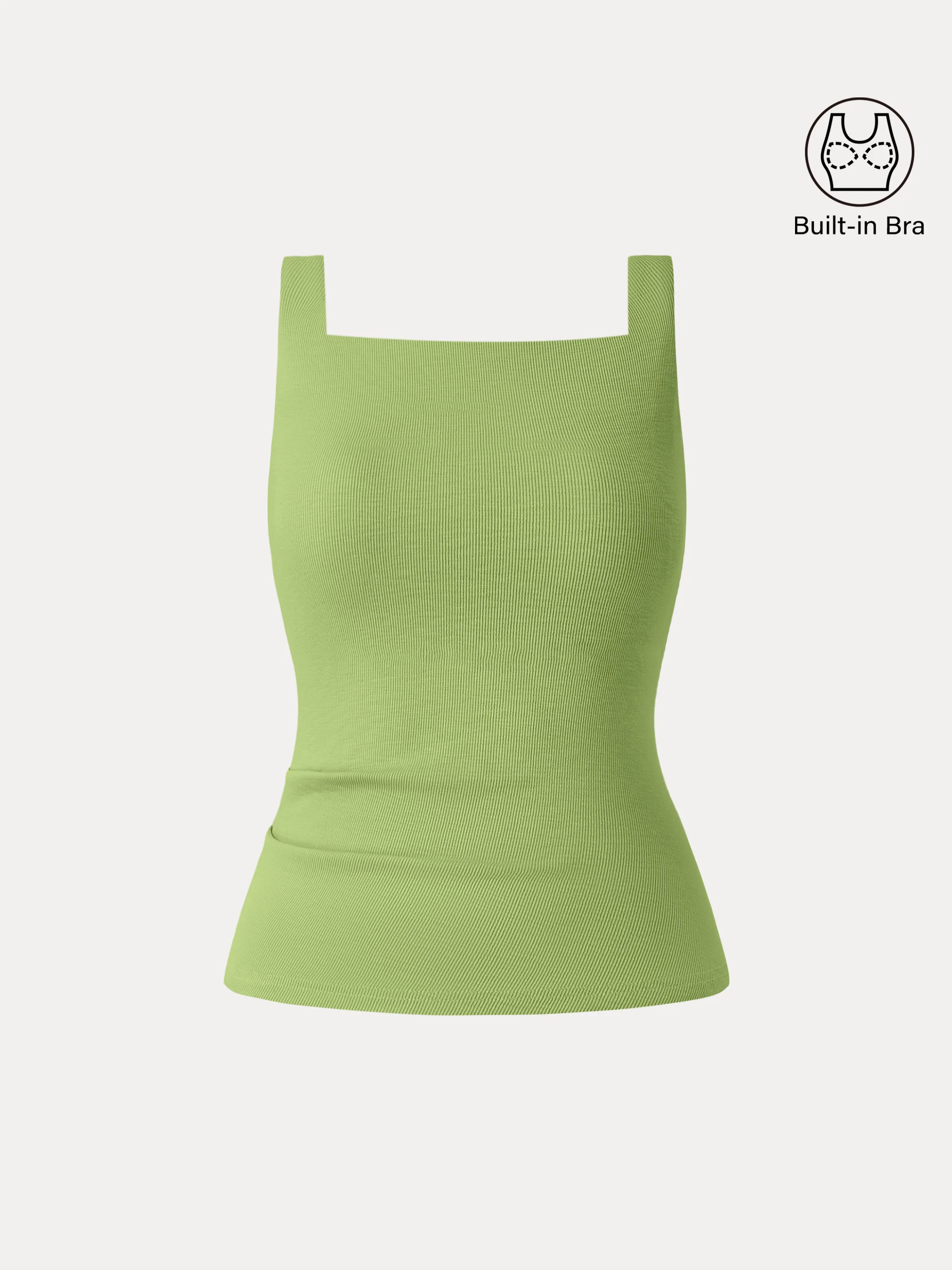 Stretch Cotton Square Neck Tucked New Airy Brami Stretch Cotton Square Neck Tucked New Airy Brami