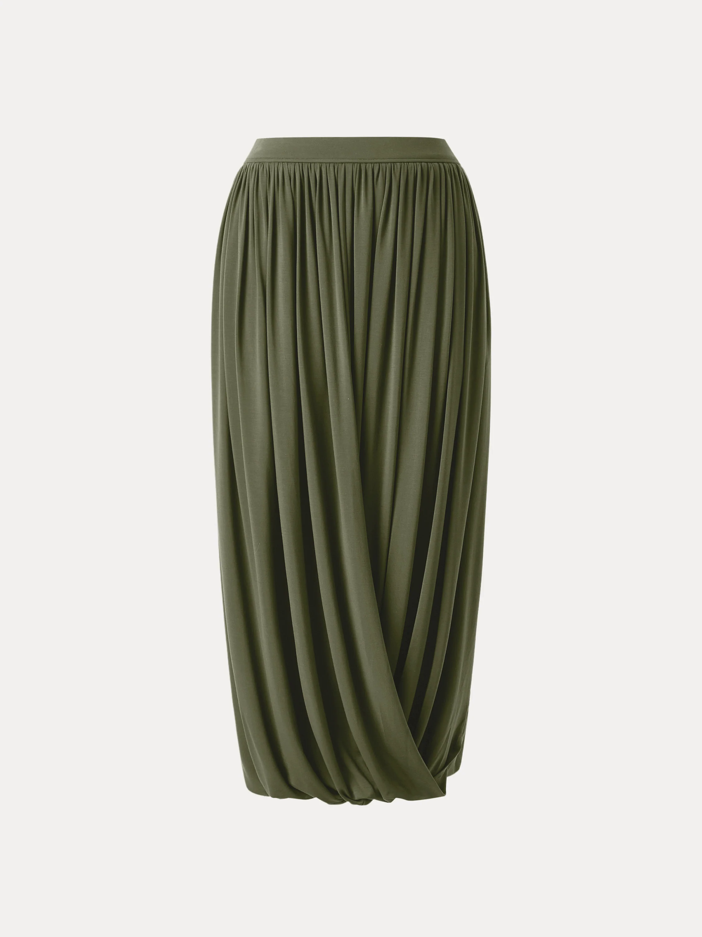 Artsy Twisted Hem Maxi Pull-on Skirt Artsy Twisted Hem Maxi Pull-on Skirt